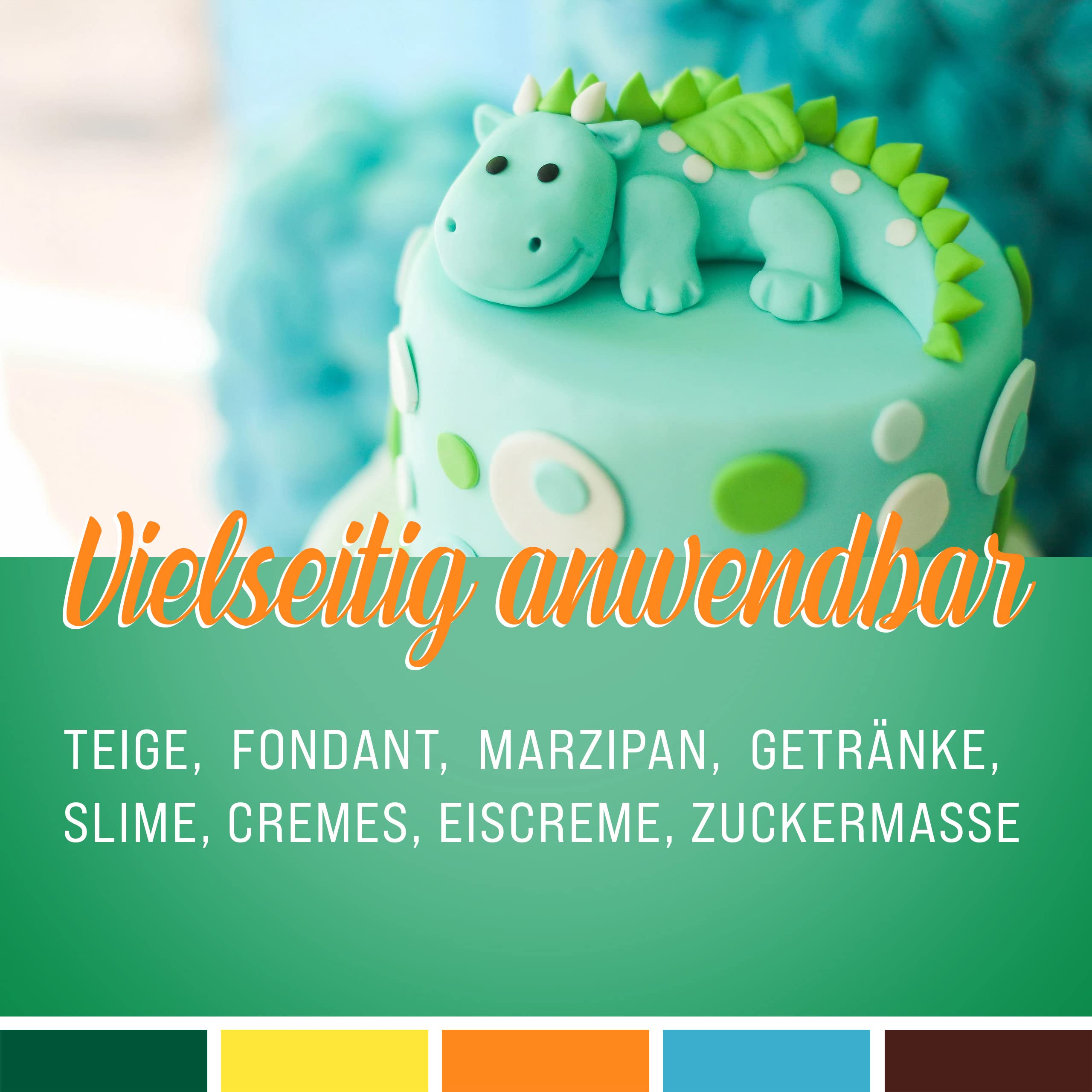 Belissia Lebensmittelfarbe Set – 8x10ml flüssig & hochkonzentriert – Lebensmittelechte Speisefarbe zum Backen, Kochen, Fondant & DIY - vegan, stark färbend, geschmacksneutral
