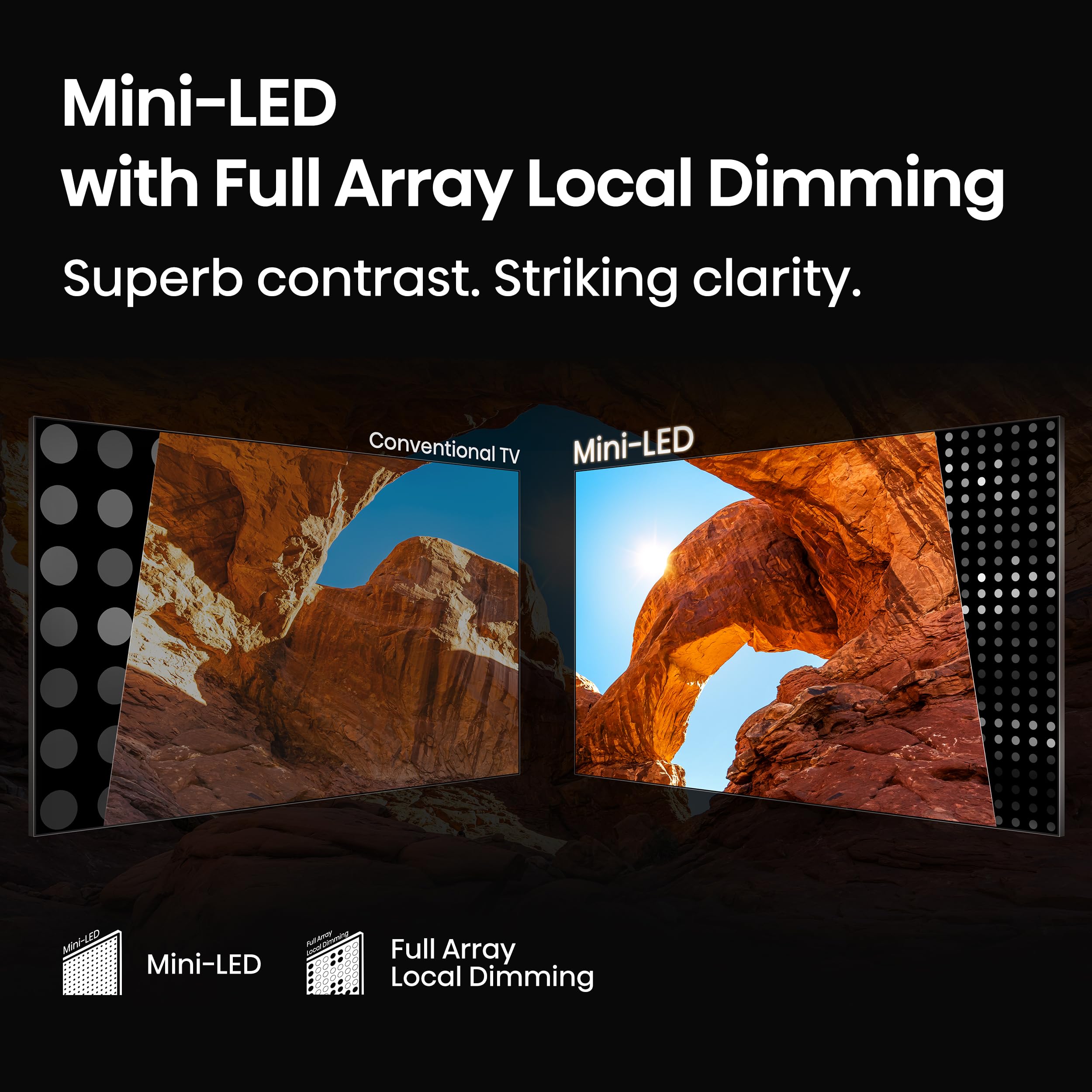 Hisense 75" QD7 Mini-LED 4K Smart Fire TV - QLED, 144Hz, HDR10+, Dolby Vision/Atmos, Game Mode Pro, Alexa Built-in (75QD7QF)
