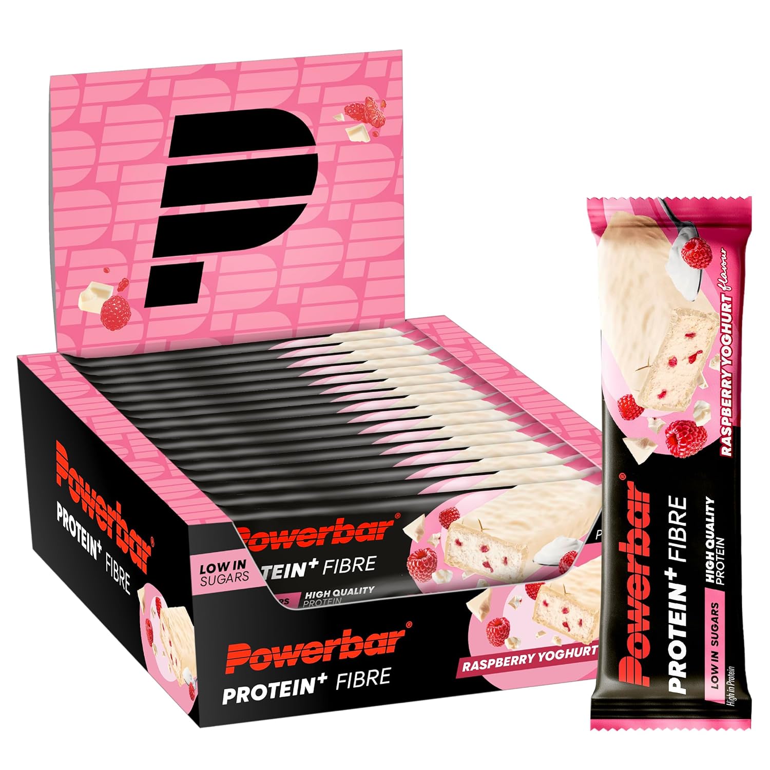 Powerbar - Protein Plus - Low Sugar - Chocolate-Brownie - 30x35g - Riegel mit nur 107 Kcal - Fitnessriegel mit Ballaststoffen