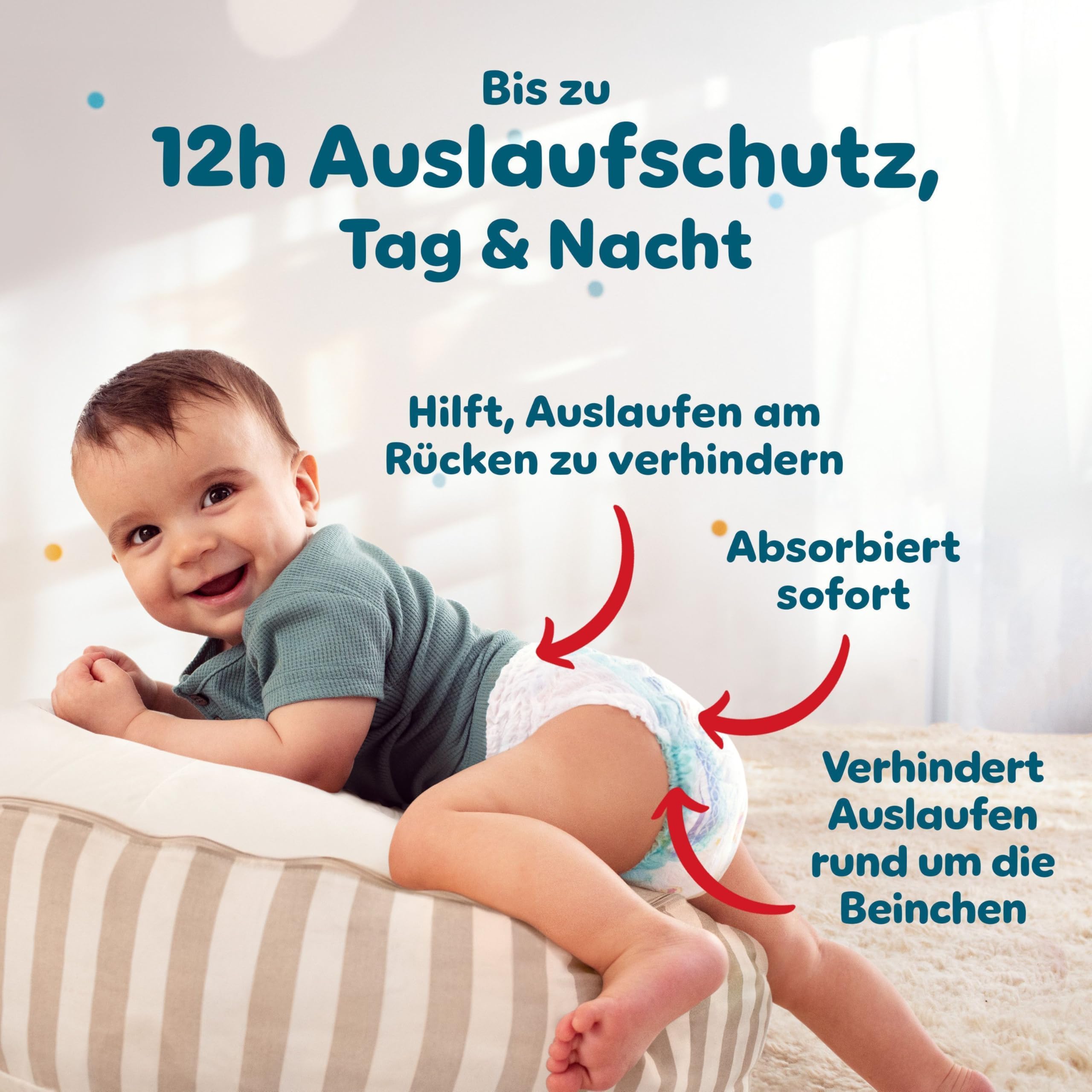 Pampers Baby-Dry Pants Größe 5, 160 Stück, 11kg-17kg, 360° auslaufsichere Passform für Tag und Nacht