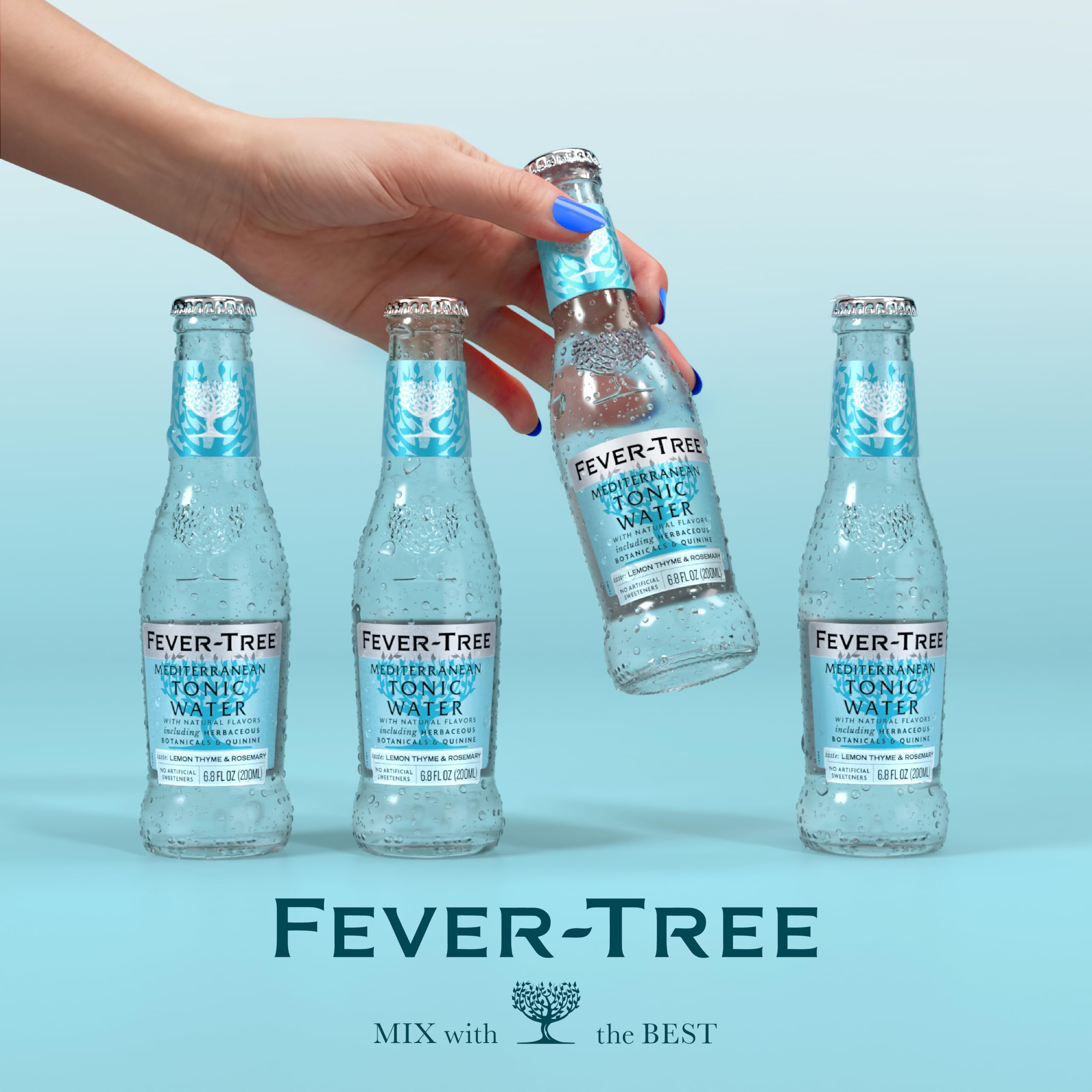 Fever Tree Tonic Water - Premium Quality Mixer - Refreshing Beverage for Cocktails & Mocktails. Naturally Sourced Ingredients, No Artificial Sweeteners or Colors - 150 ML Cans - Pack of 24