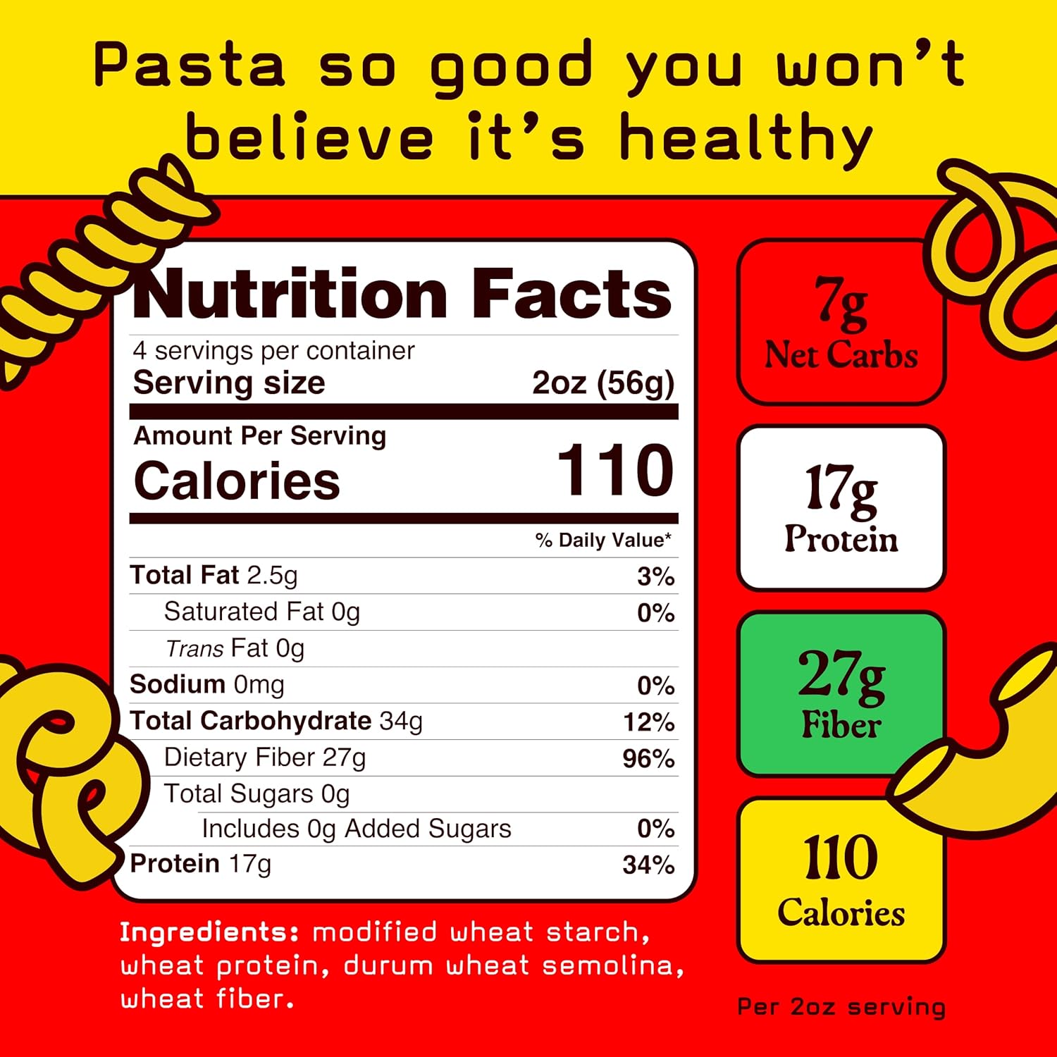 High Protein, Low Carb Pasta Variety | Penne, Rotini, Elbow Macaroni with 17g Protein, 7g Carbs | Healthy, Keto Pasta Made in Italy | 3-Pack, 8oz - Pete’s Pasta
