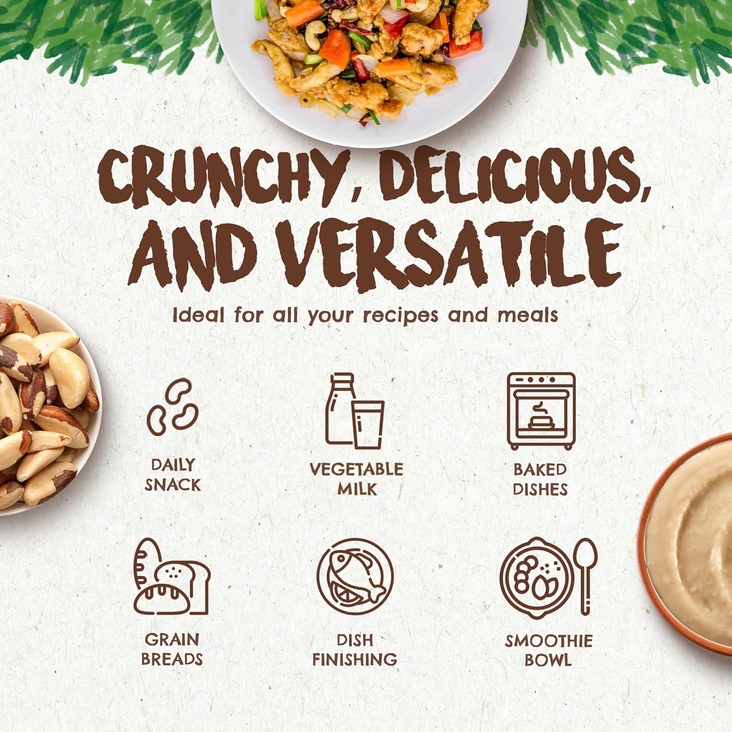 Snack The True Organic Brazil Nuts 15 oz – Raw and Unsalted – Kosher – Healthy – Rich in Vegetable Protein – Harvested in Amazon Rainforest – Fresh, Vegan, and Gluten Free – Forest Up
