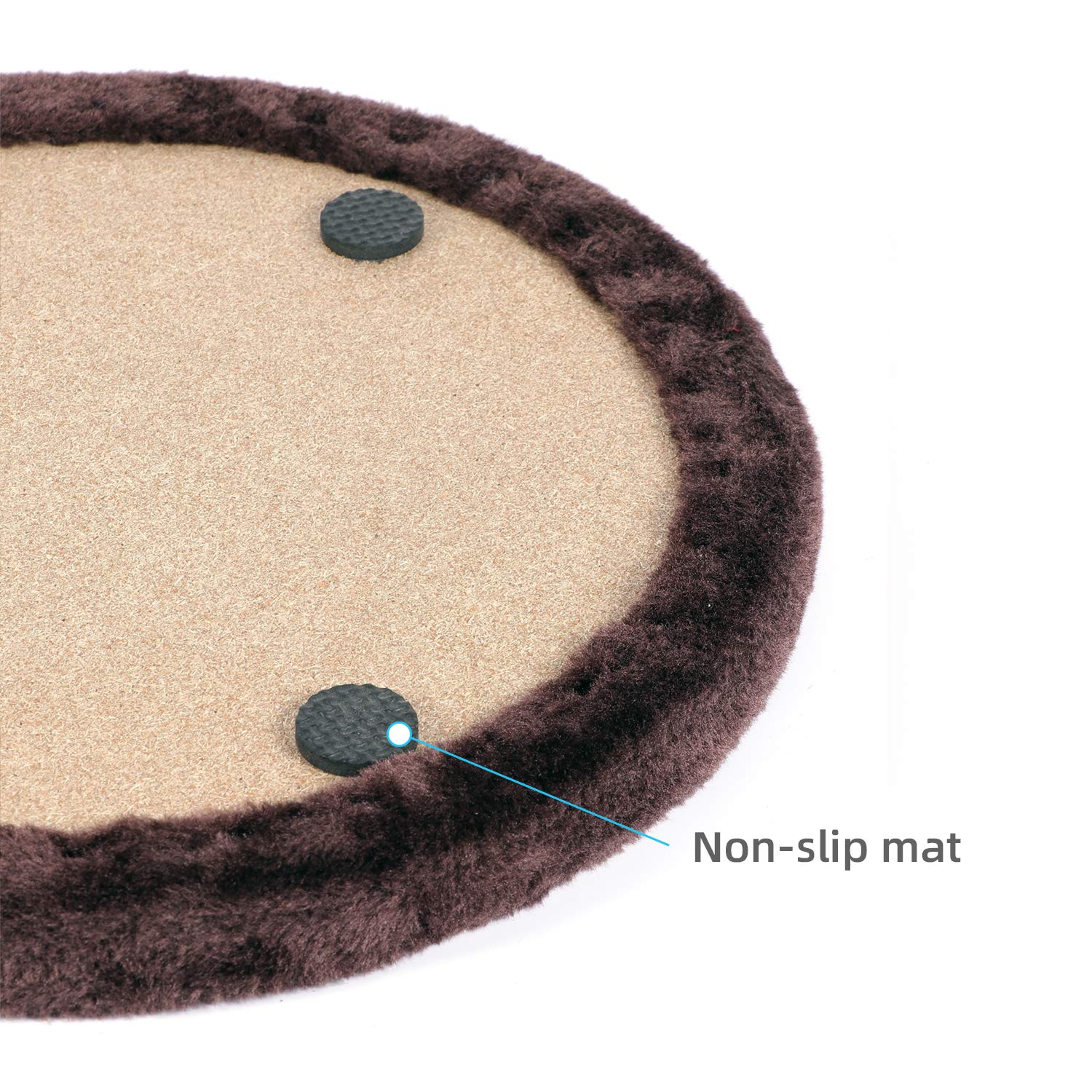 Happi N Pets Kratzpfosten, Große Selbstpflegegerät, Katzen-Selbstmassagegerät, Katzenhaarbürste für die Pflege mit robuster Katzenkratzpad und Katzenminze, interaktive Maus-Spielzeug für Kätzchen