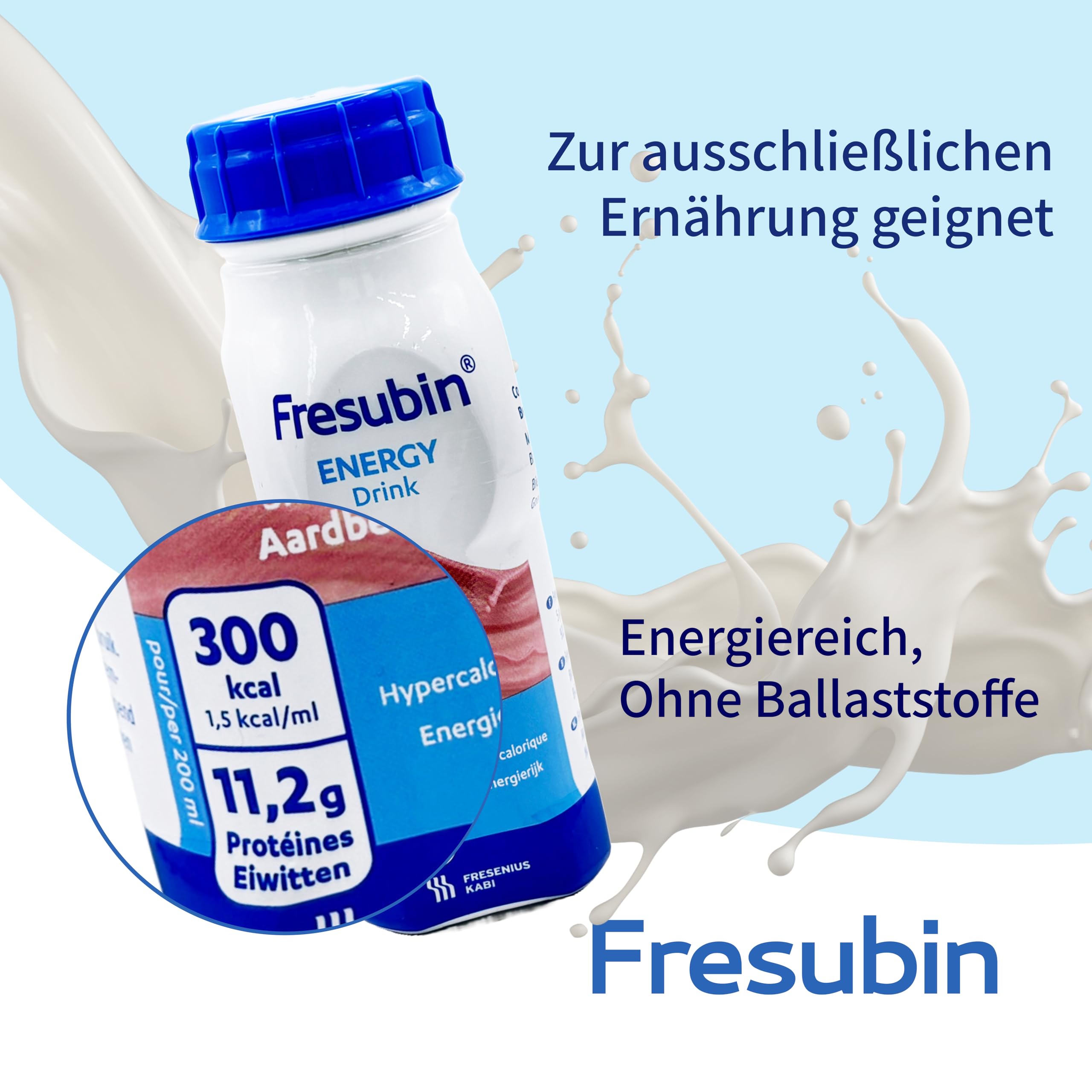 Fresubin Energy Drink - Mischkarton Hochkalorische Trinknahrung von Fresenius Kabi in 6 Geschmacksrichtungen, 300 kcal pro Flasche (200 ml (24er Pack), Mischkarton)