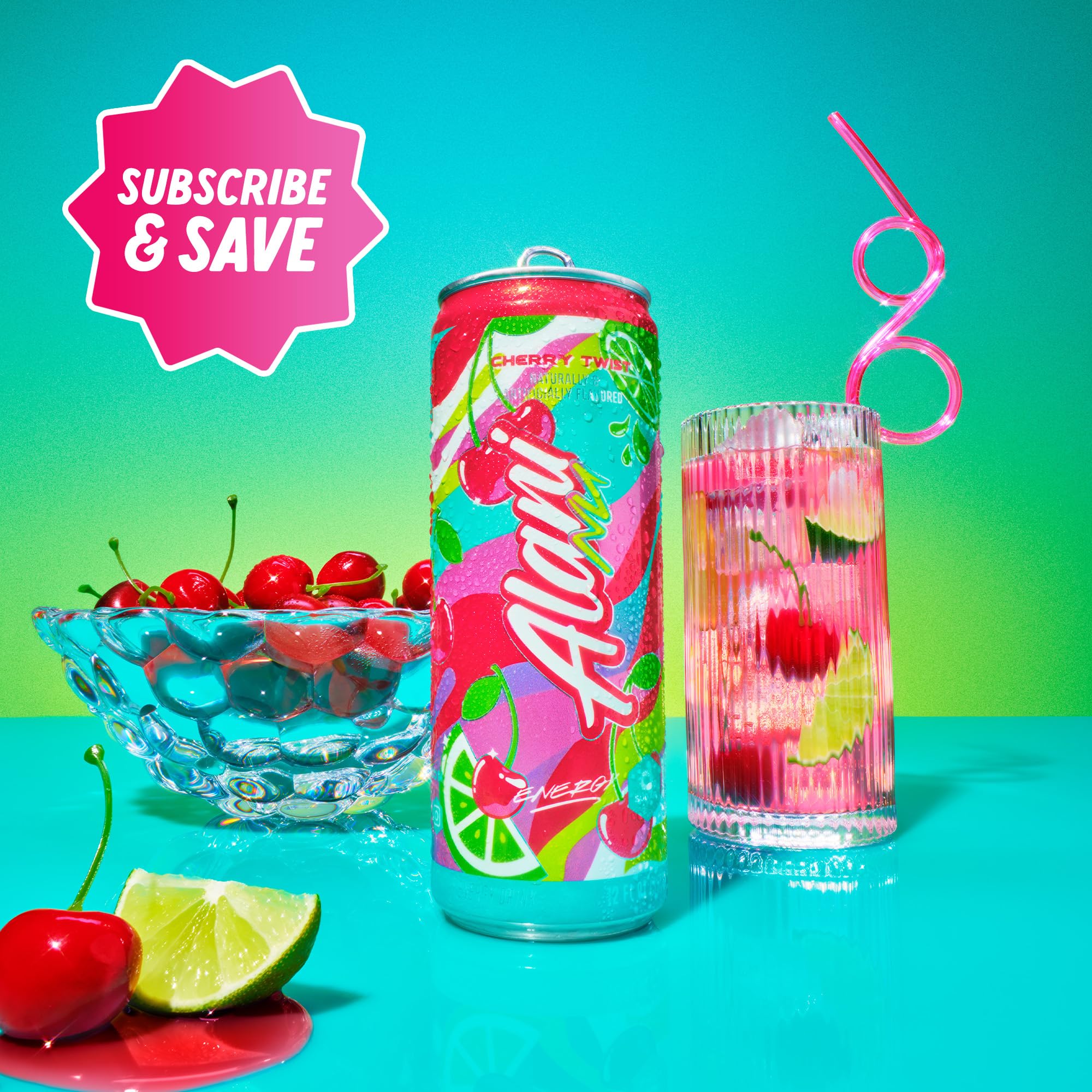 Alani Nu CHERRY TWIST Sugar Free, Low Calorie Energy Drinks, 200mg Caffeine, Biotin B Vitamins, Zero Sugar, 15 Calories, 12 Fl Oz Cans, 12 Pack0
