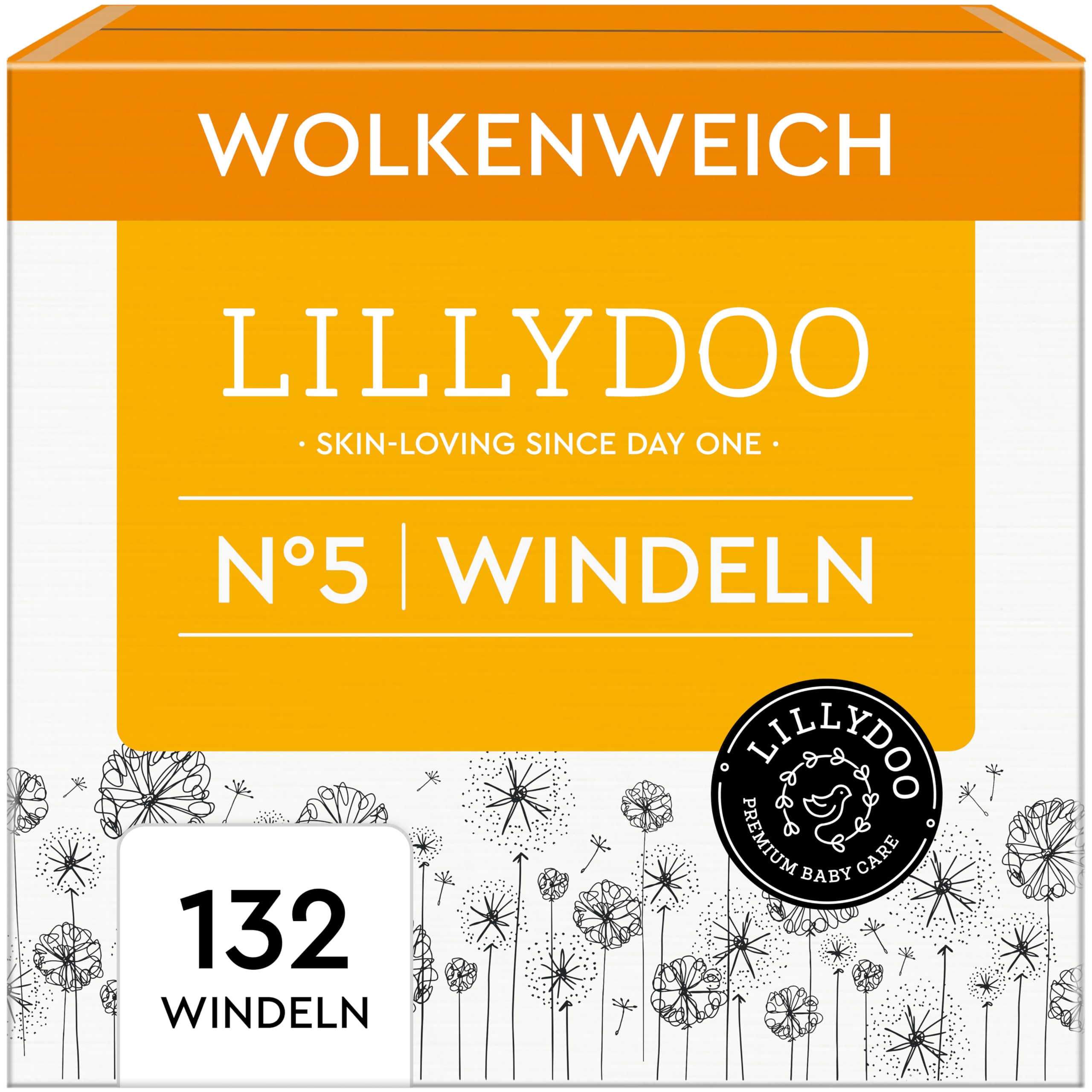 LILLYDOO hautfreundliche Baby Windeln - Größe 1 (2+ kg), 24 Stück, Sicherer Auslaufschutz, Weich, Ohne Parfüme & Lotionen für empfindliche Haut, Dermatologisch getestet