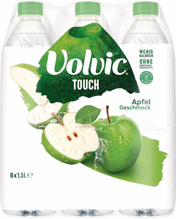 Volvic DPG Touch Apfel EINWEG (6 x 1,5 l) I 1.5 l (6er Kasten)