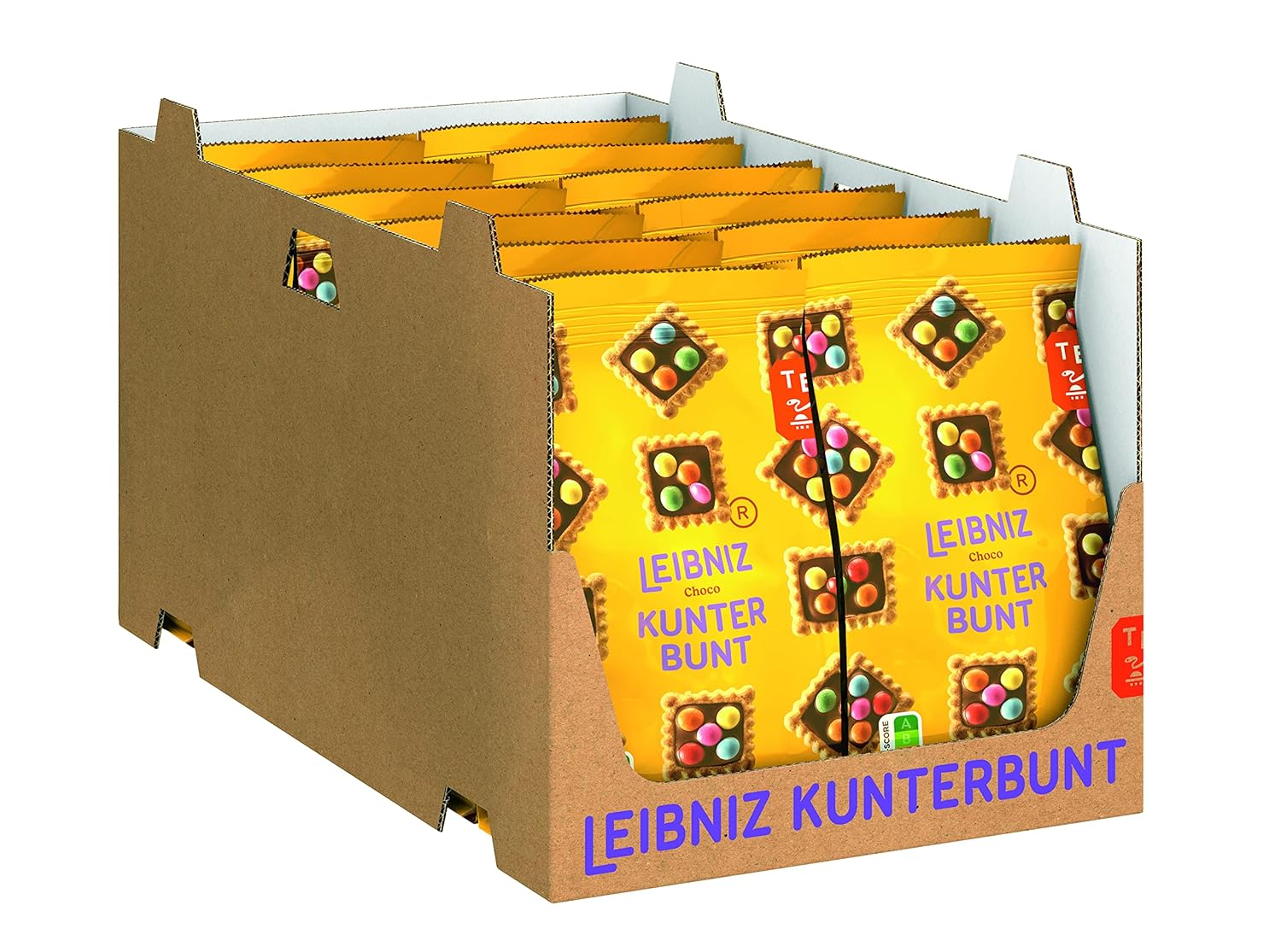 LEIBNIZ Original Butterkeks, 22er Snack Pack, die Nr 1 unter den Butterkeksen, knusprige Kekse in praktischer Großpackung (22 x 50 g), perfekt für unterwegs