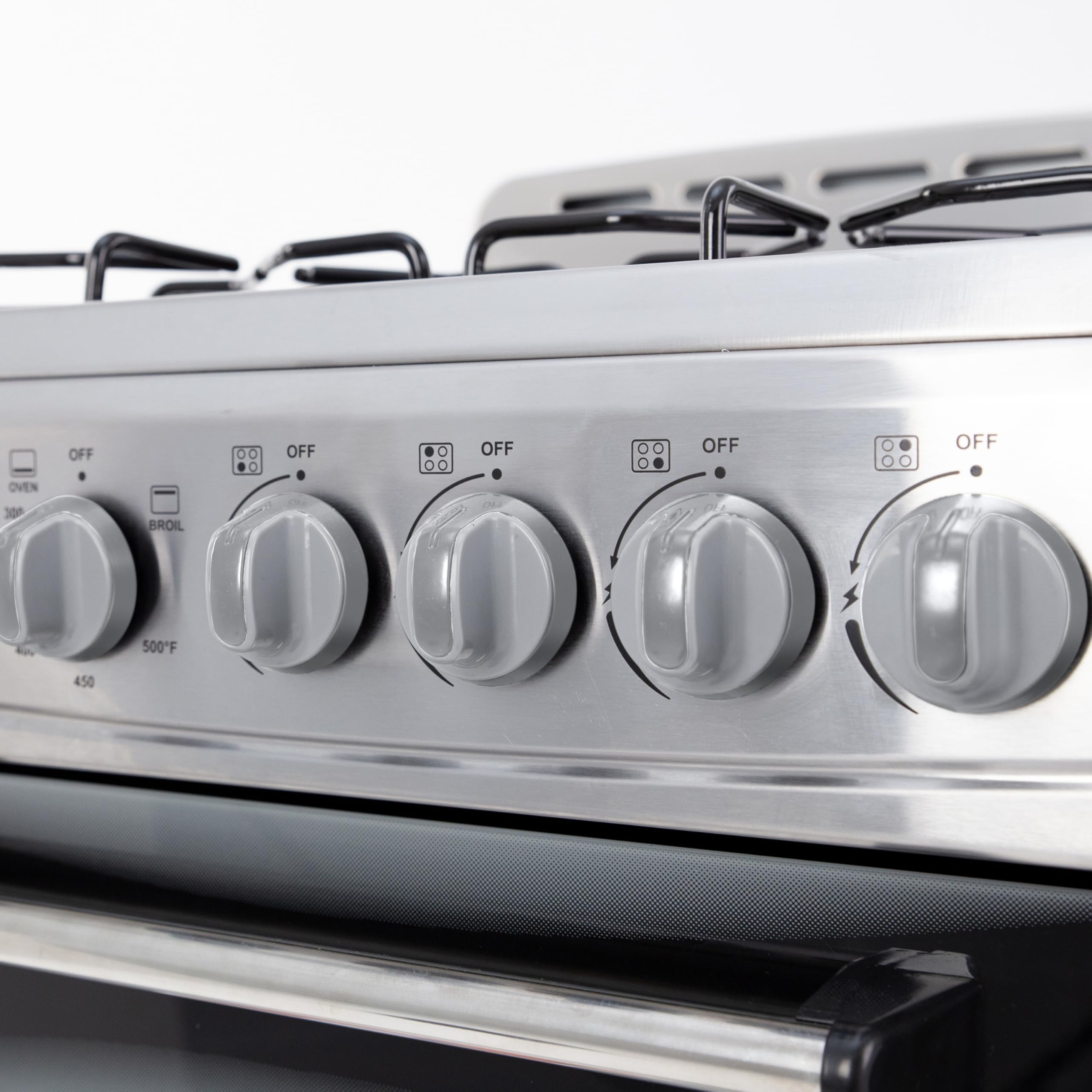 Avanti Gas Range Oven, Compact Freestanding Design, 4 Sealed Burners with Electronic Ignition, 2.1 Cu.Ft. Capacity Features Framed Glass Door Storage Drawer Broiler and Accessories, 20-Inch, White