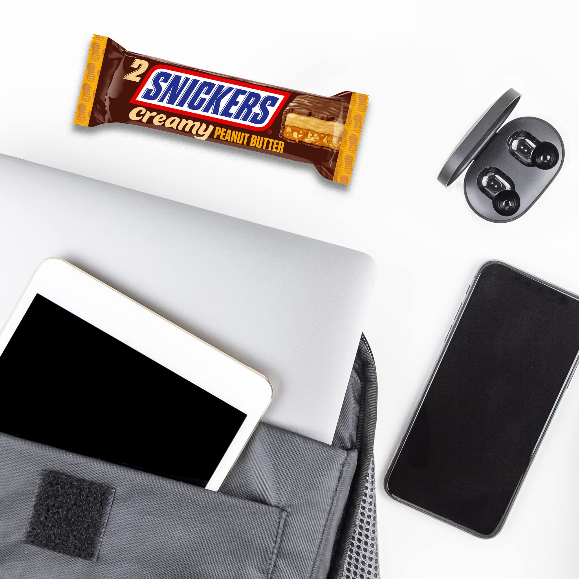 Snickers Creamy Peanut Butter, Schokolade Großpackung, Milchschokolade, Doppelriegel, 24 x 36,5g