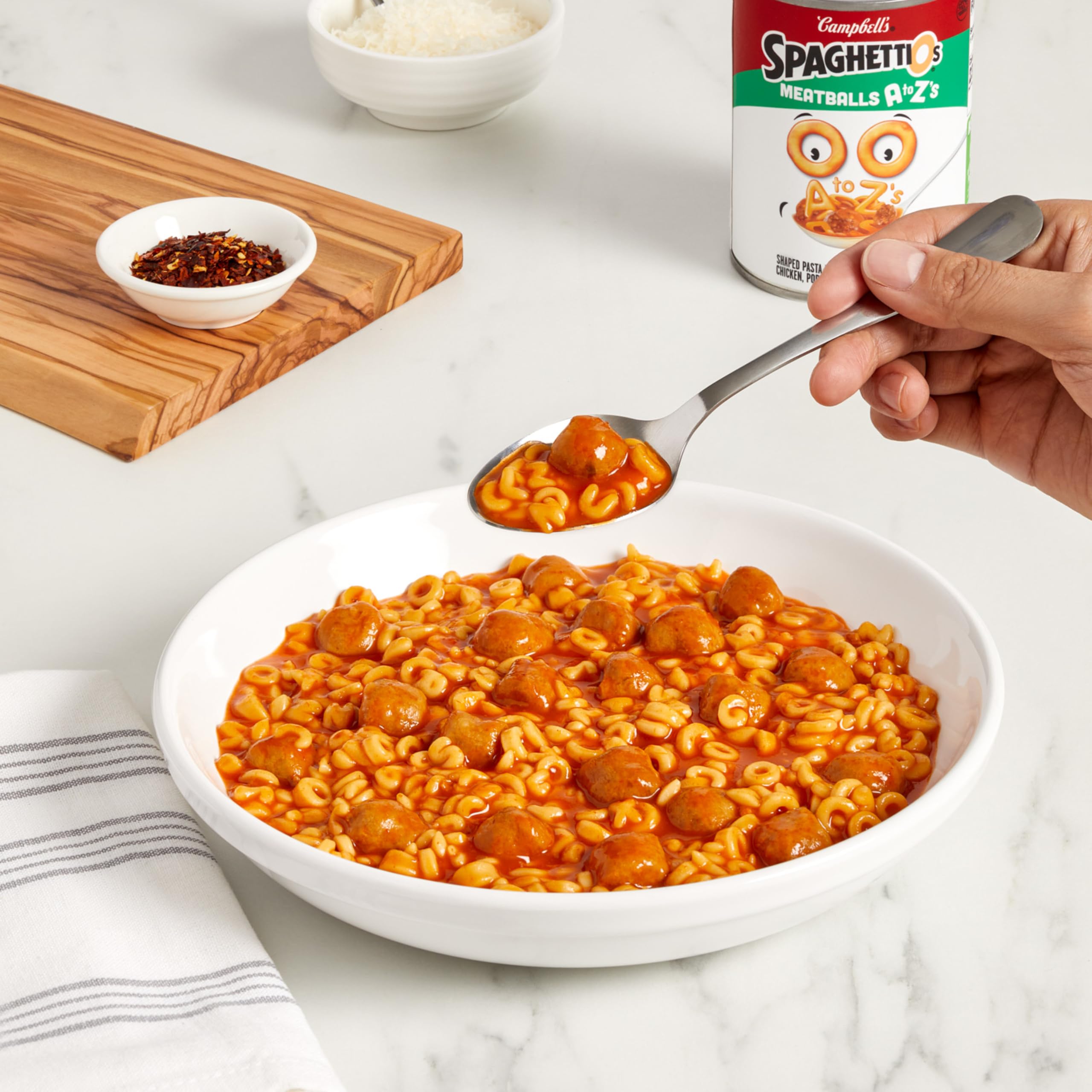 SpaghettiOs Canned Pasta with Meatballs, 15.6 oz Can (12 Pack)