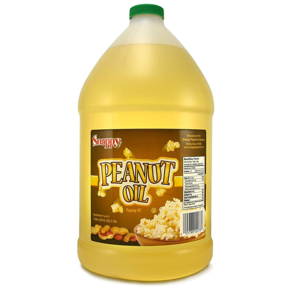 Snappy Pure Peanut Oil for Cooking and Peanut Oil for Deep Frying, High Smoke Point Cooking Oil Vegetable Oil for Turkey Fryers, Ideal Deep Frying Oil, 1 Gallon Size