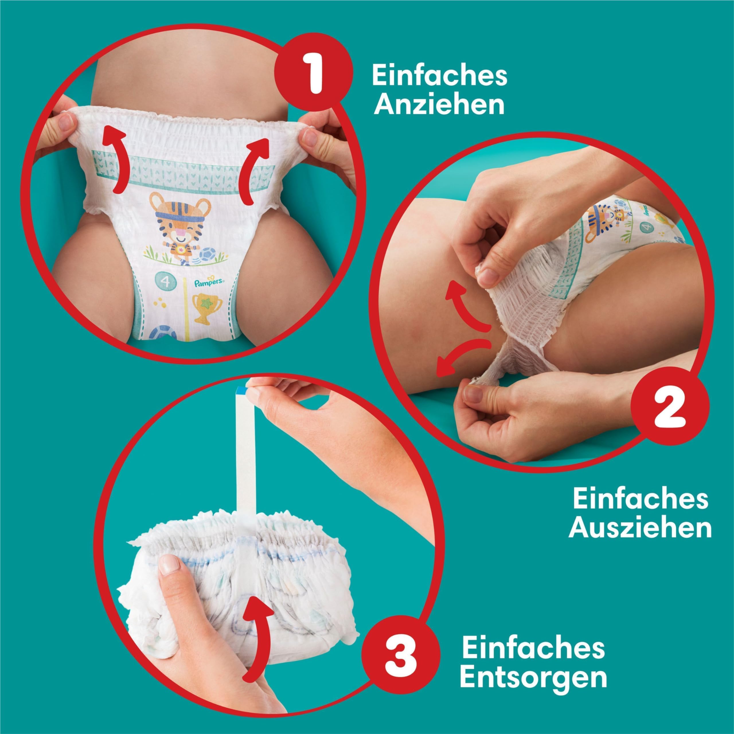 Pampers Baby-Dry Pants Größe 5, 160 Stück, 11kg-17kg, 360° auslaufsichere Passform für Tag und Nacht
