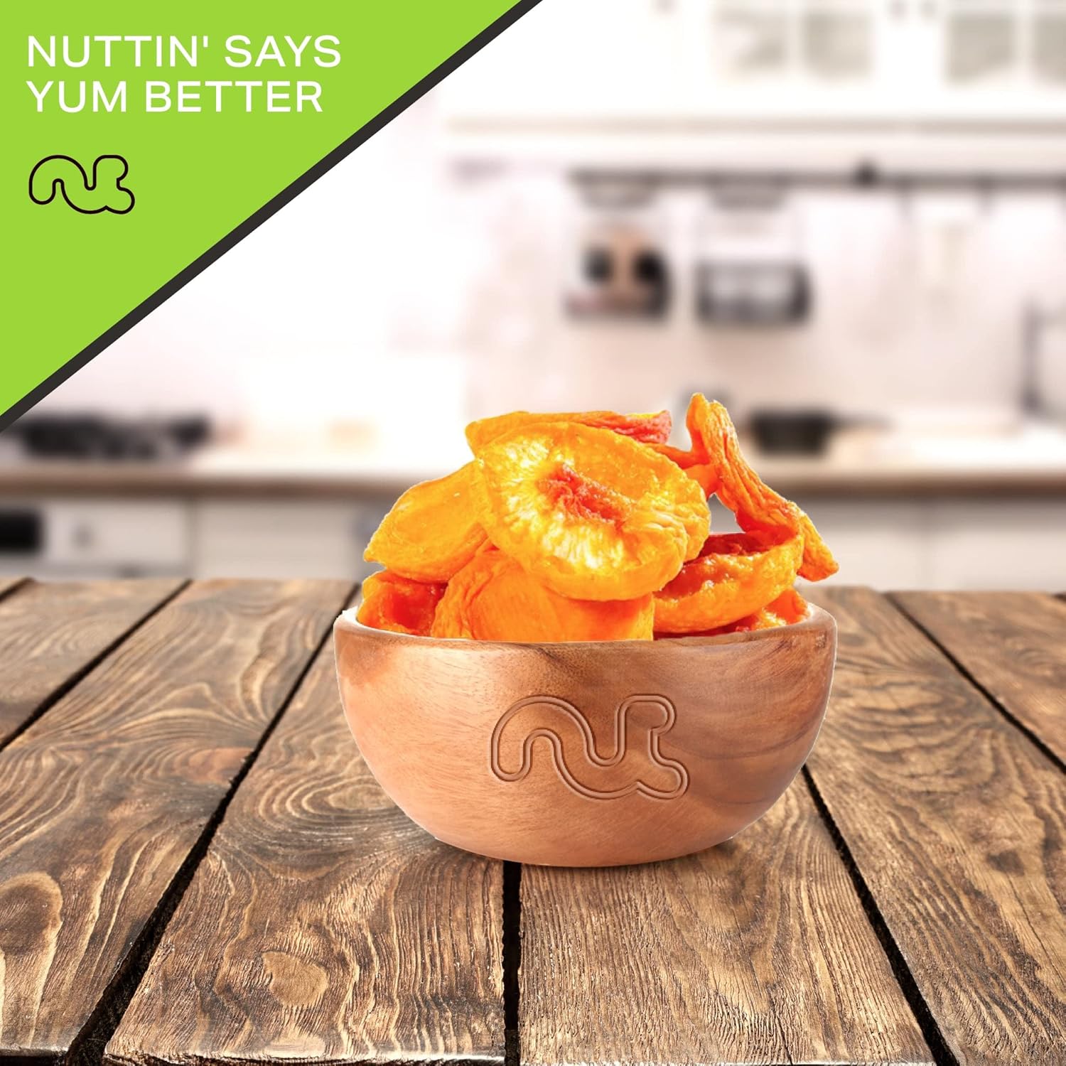 NUT CRAVINGS - Dried California Peaches, No Sugar Added, Unsweetened (16oz, 1 LB) Sweet Healthy Snack, Vegan, Kosher, Resealable Bag