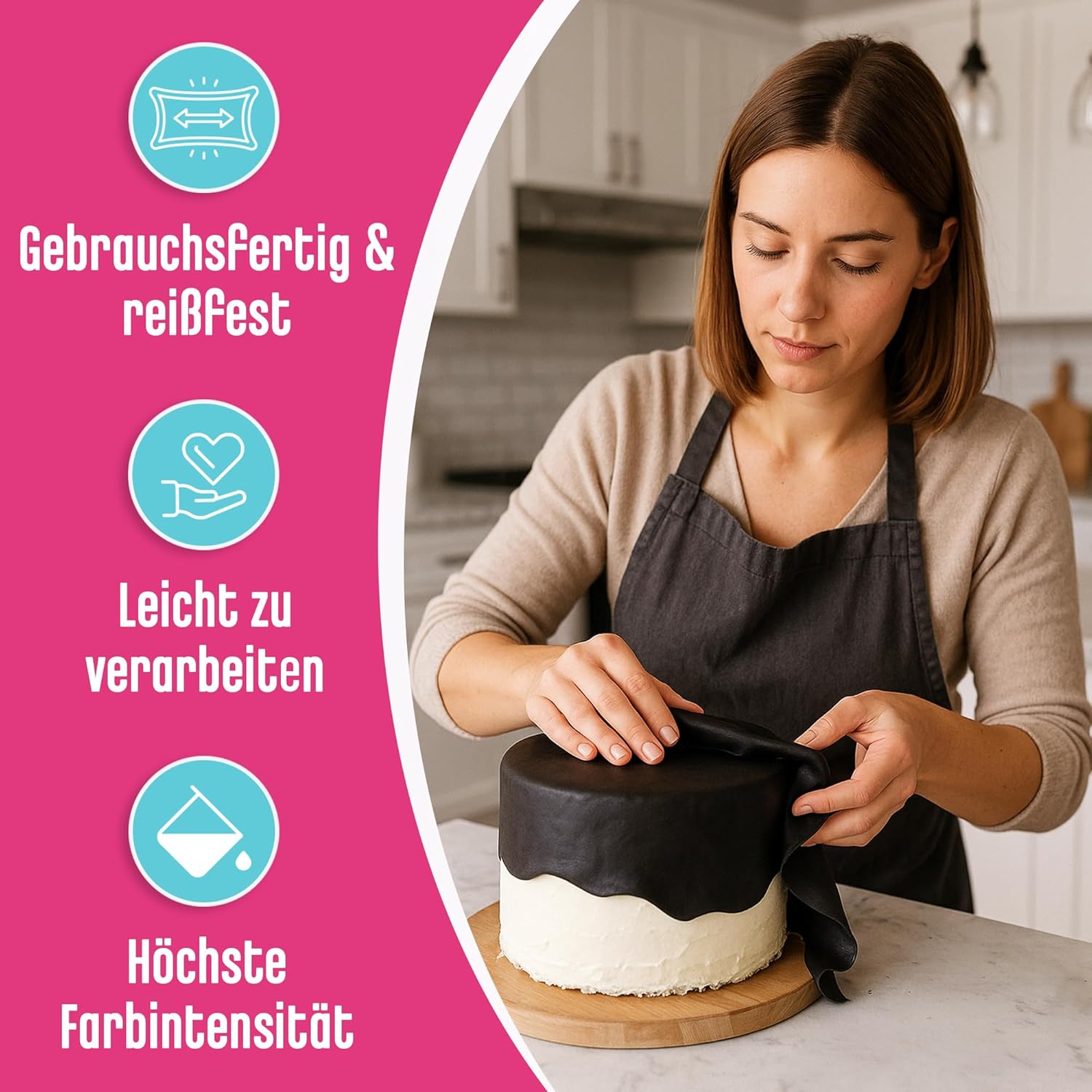Decocino Fondant, Weiss, 250 g (1er Pack)