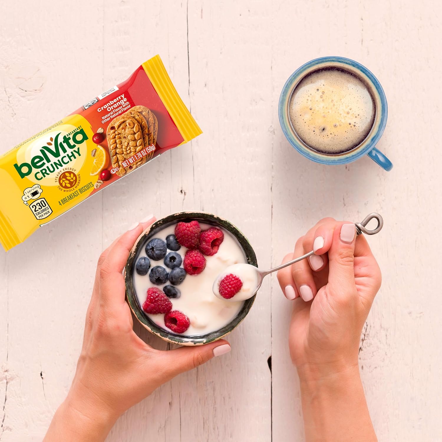 belVita Breakfast Biscuits, Cranberry Orange, 30 Total Packs, 6 Boxes (4 Biscuits Per Pack)