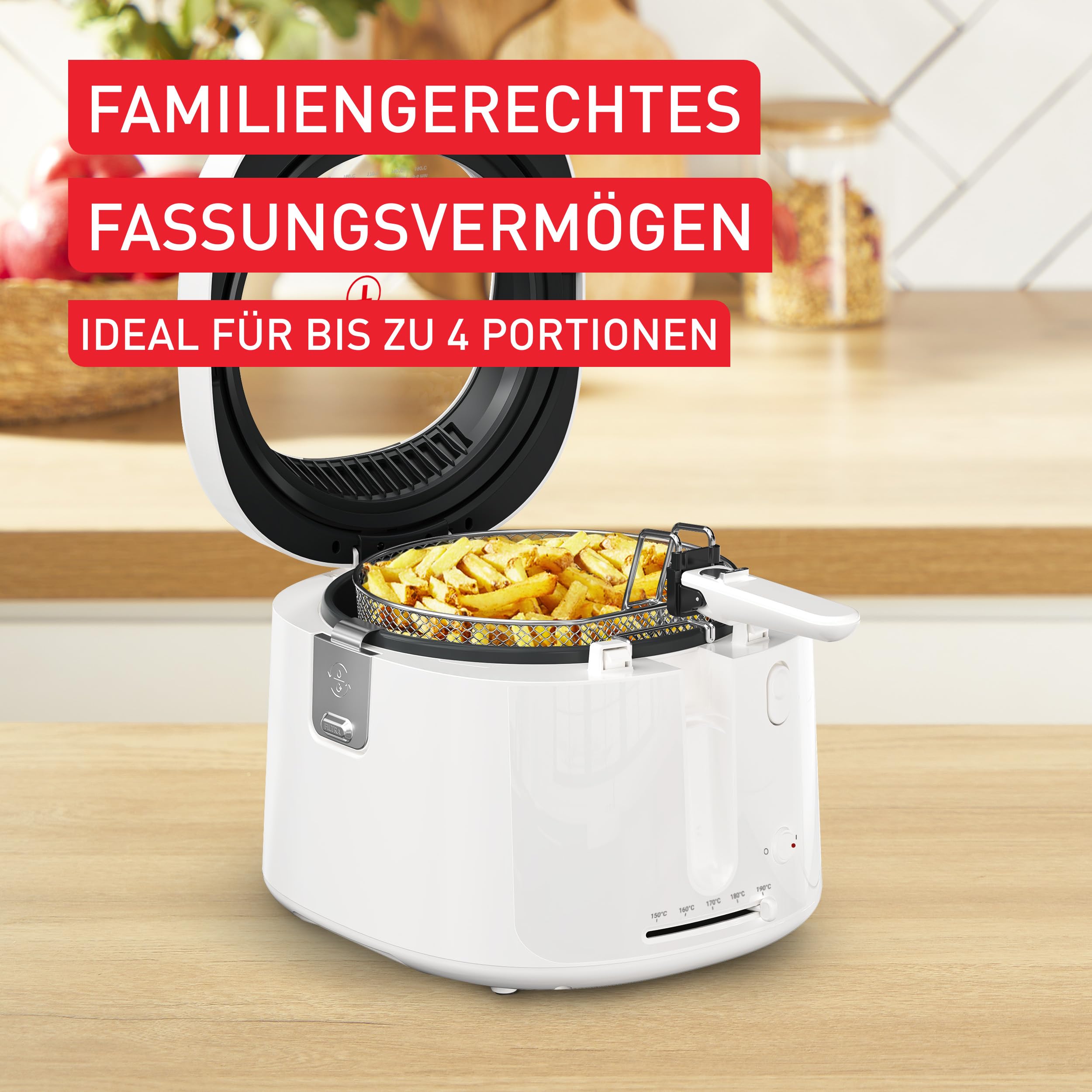 Tefal Oleoclean Pro Fritteuse 3,5L für knusprige Pommes, 2300W Edelstahl Friteuse mit Öl-Filterung, Herausnehmbarer Ölbehälter 1,2kg, Timer & Thermostat, Spülmaschinenfest, Schwarz/Edelstahl