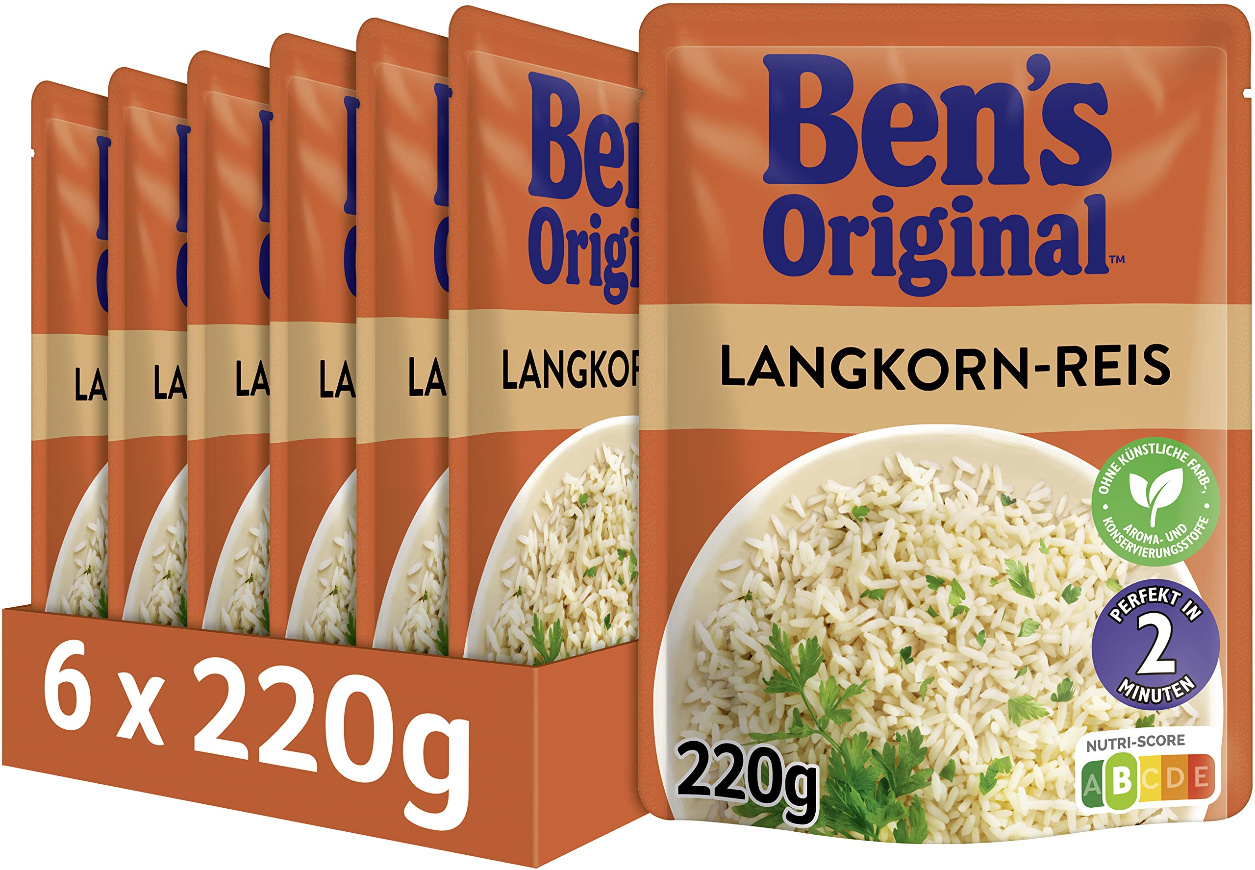 BEN'S ORIGINAL™ Express Reis Basmati 6 x 220g