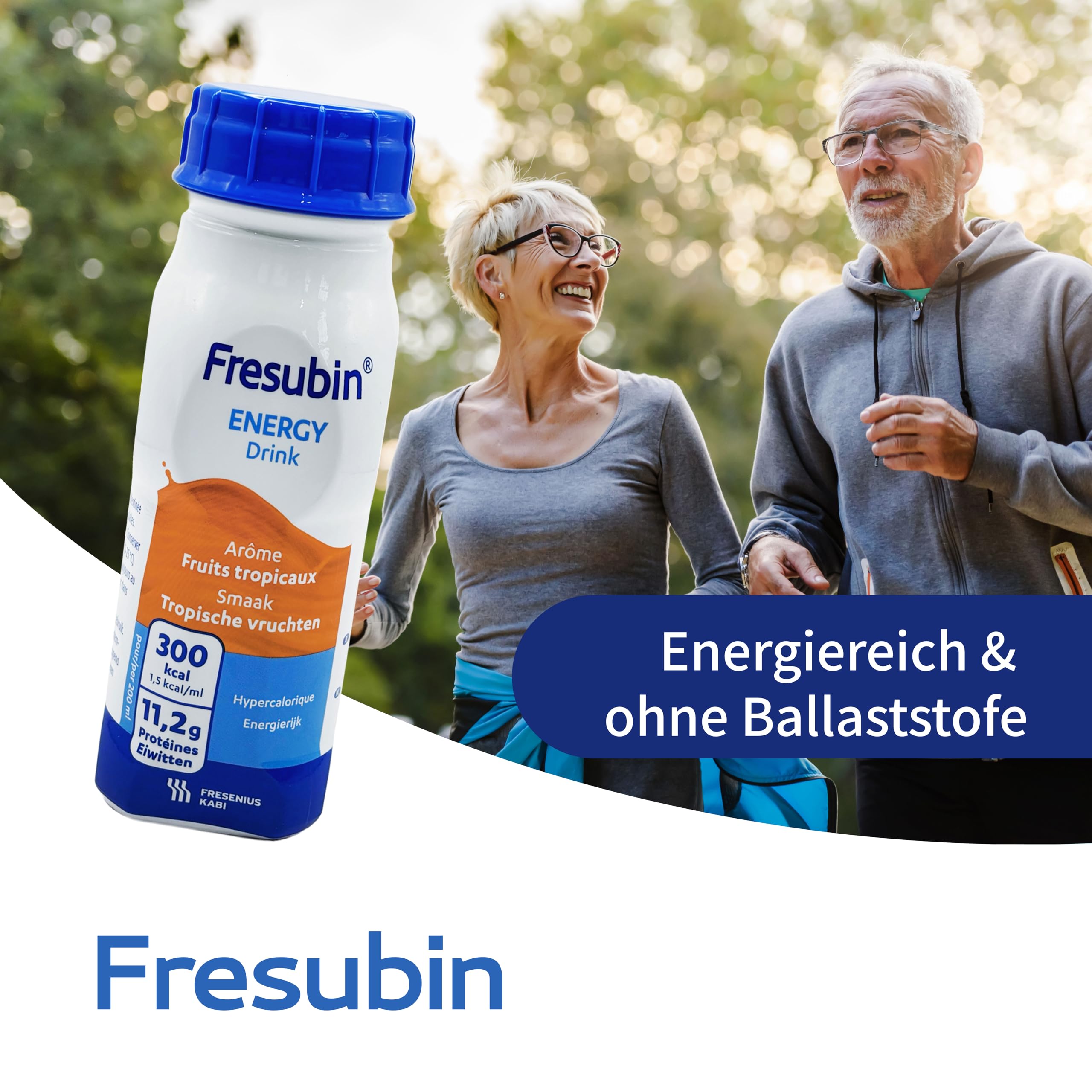 Fresubin Energy Drink - Mischkarton Hochkalorische Trinknahrung von Fresenius Kabi in 6 Geschmacksrichtungen, 300 kcal pro Flasche (200 ml (24er Pack), Mischkarton)