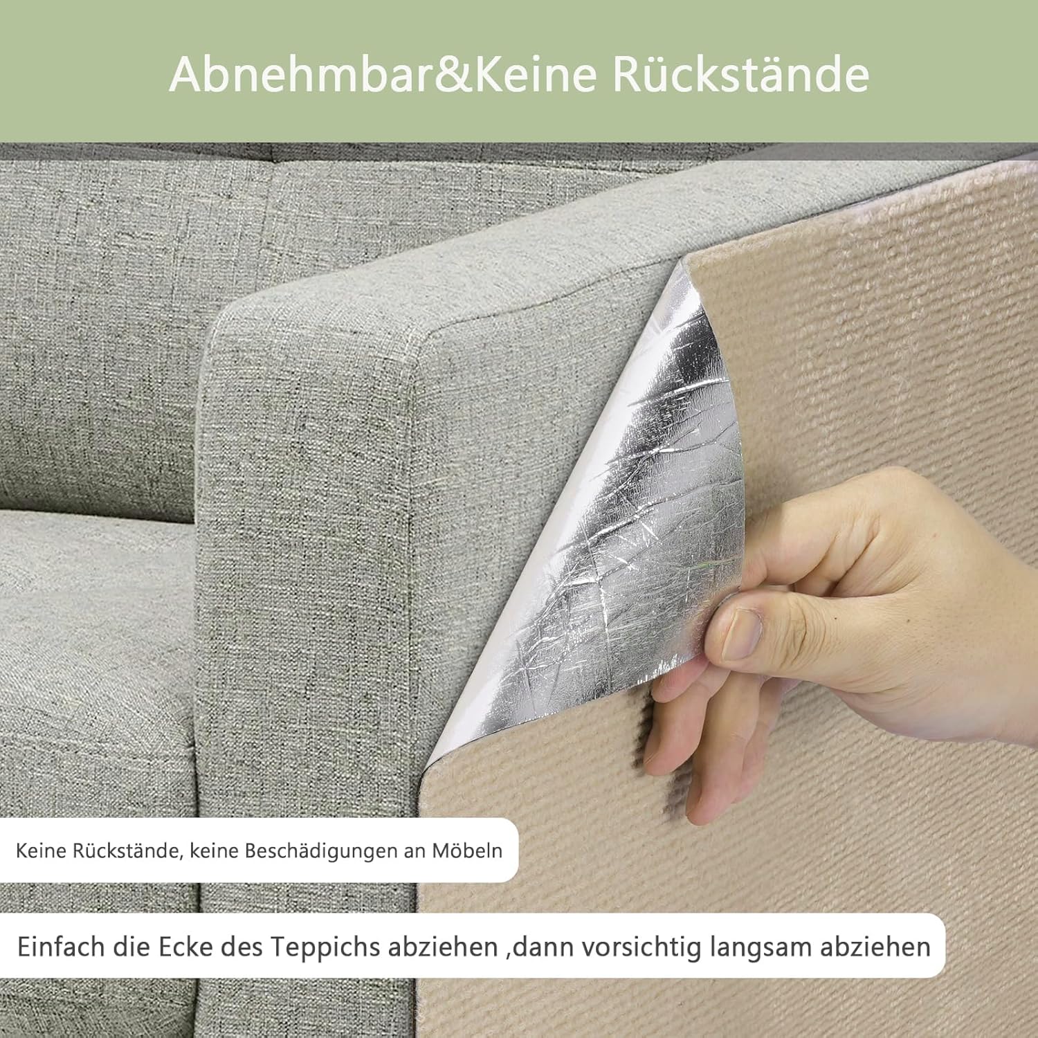 Selbstklebende Kratzschutzmatte für Sofa & Wand, 40x200 cm kratzschutz Sofa Katze - Trimmbarer Schutz gegen Katzenkratzer Couch Schutz von DIY Krallen Katzenteppich