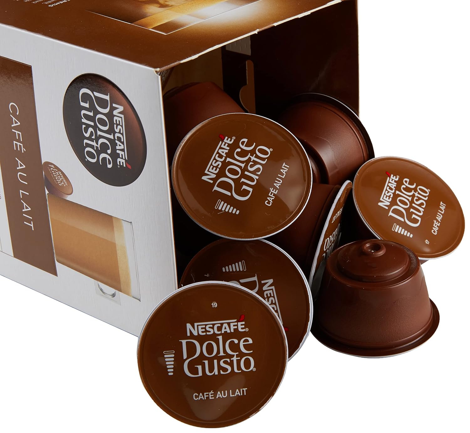 Nescafé Dolce Gusto Café au Lait Kaffeekapseln, Medium Roast, 3er Vorratspack (3 x 30 Kapseln)