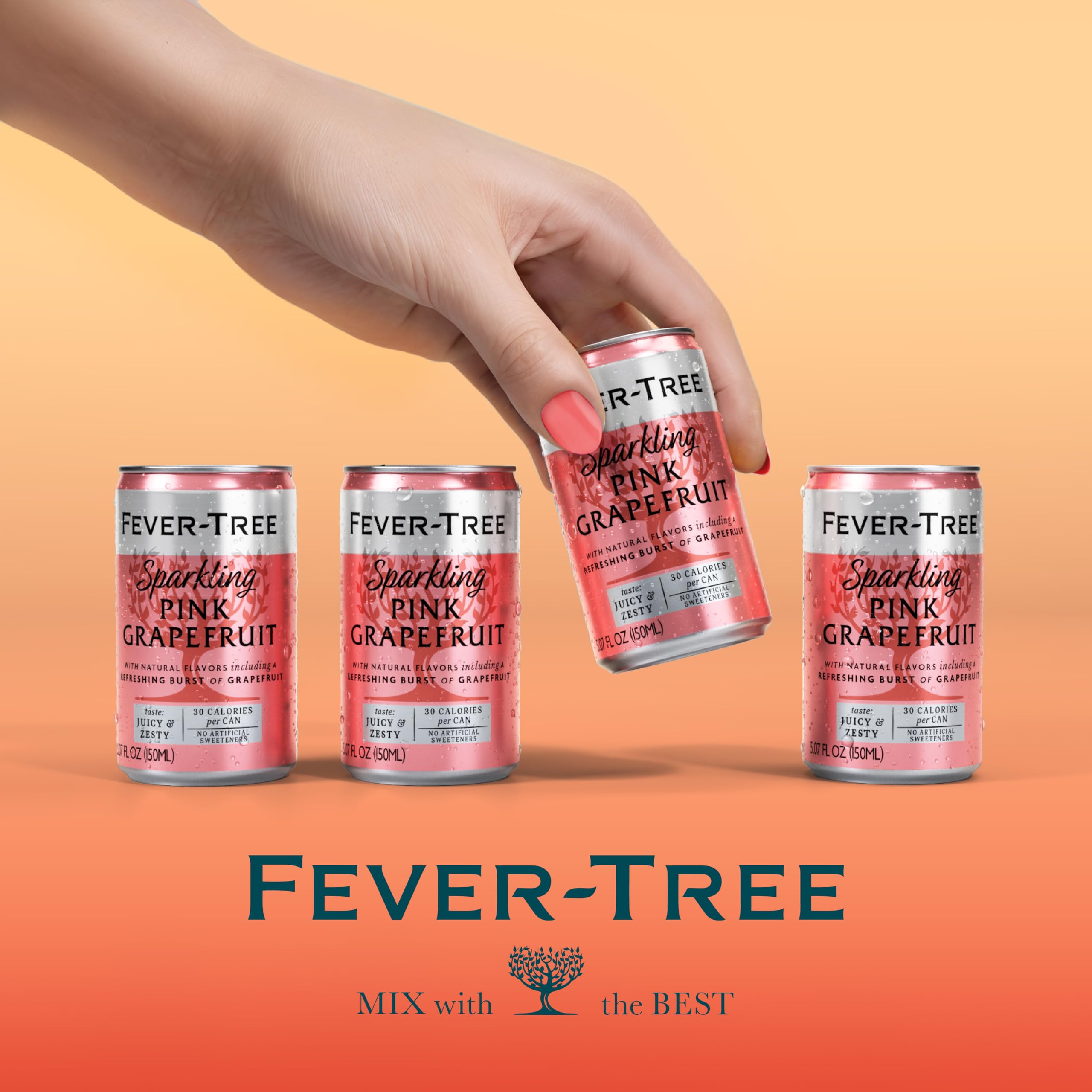 Fever Tree Club Soda Club Soda - Premium Quality Delicate with perfect carbonation - Refreshing Beverage for Cocktails & Mocktails. Naturally Sourced Ingredients, No Artificial Sweeteners or Colors - 5.07 Fl Oz (Pack of 24)(Packaging May Vary)