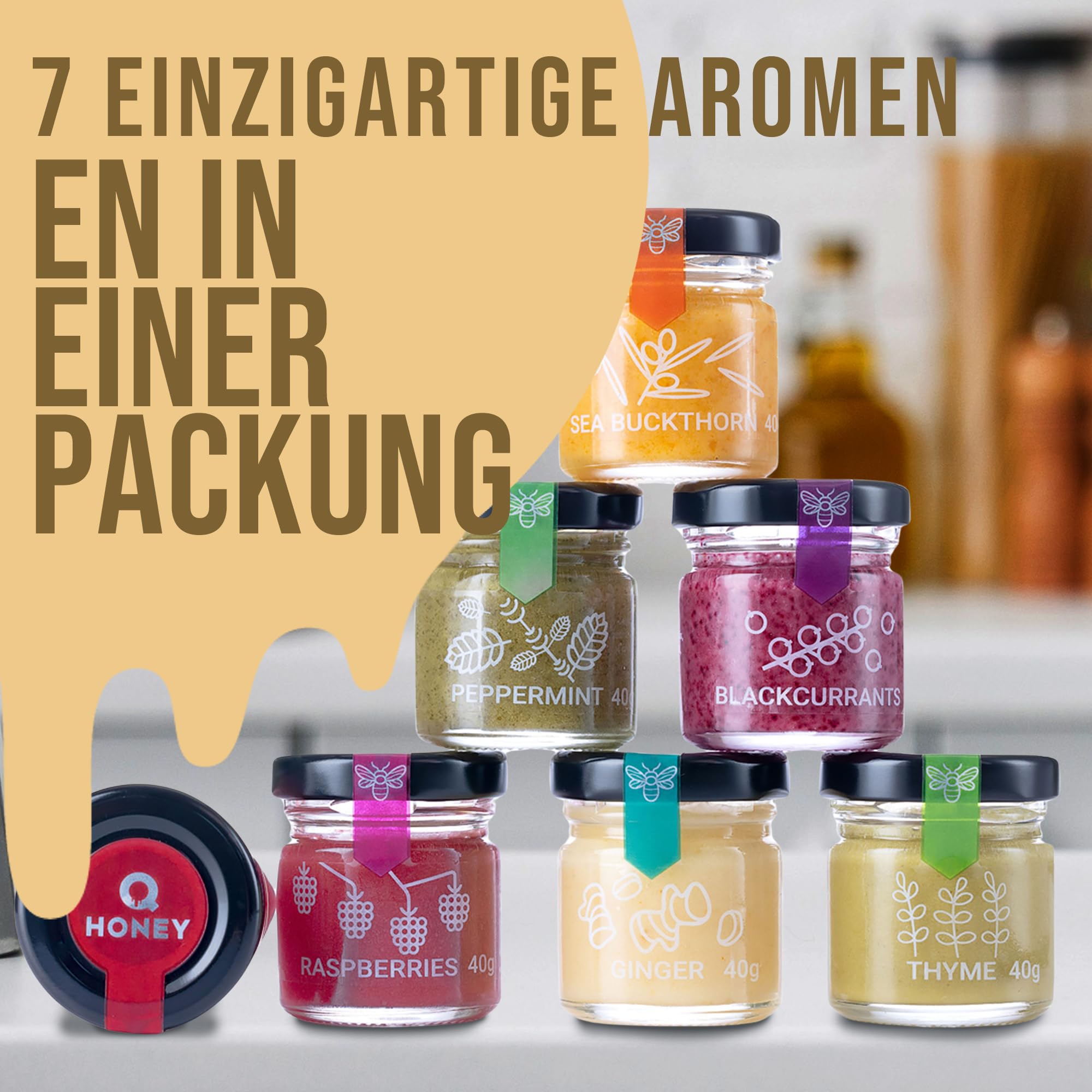 Q Honey – Wildblütenhonig vom Imker, NMR-geprüft, geprüfte Qualität & international anerkannt 2025, 1 kg
