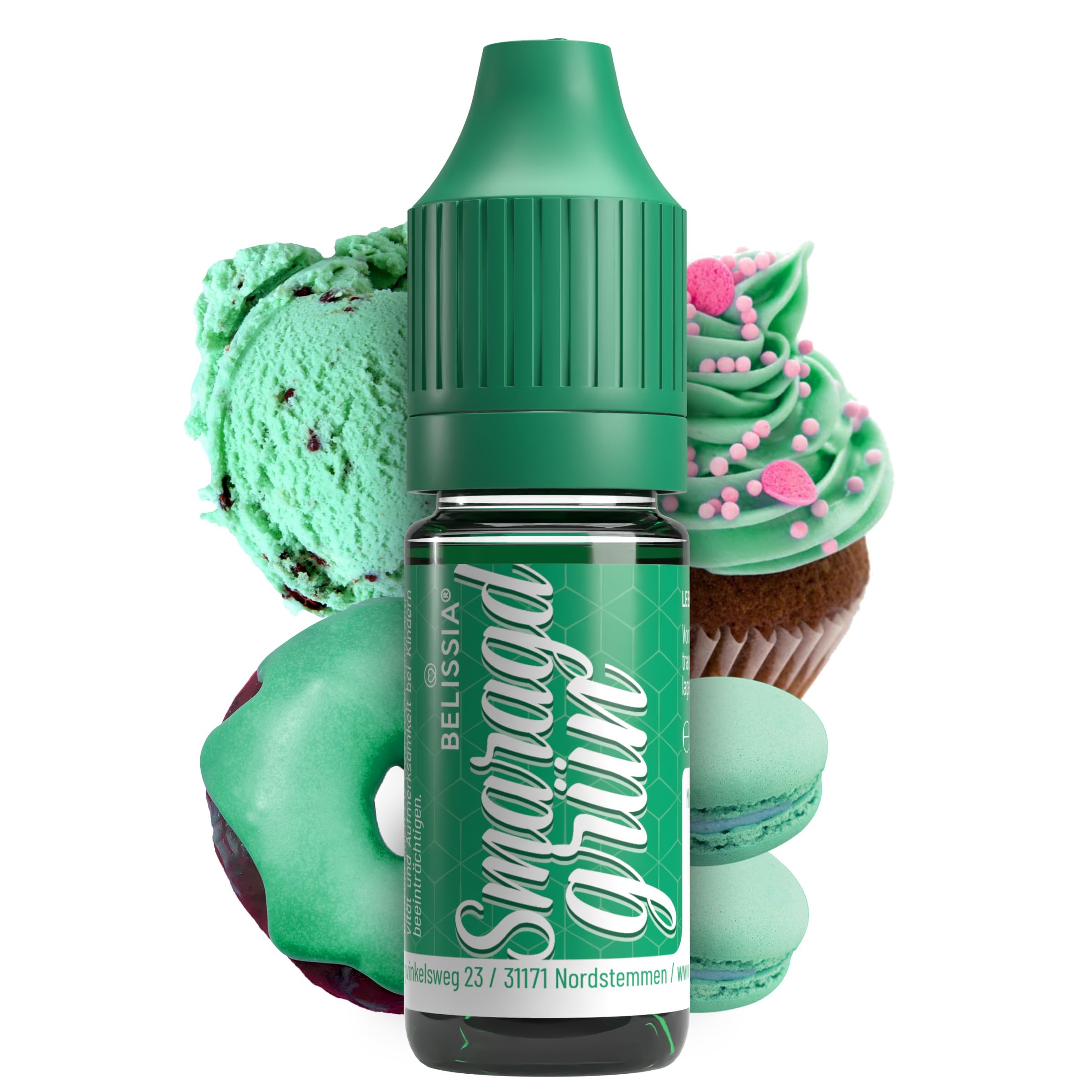 Belissia Lebensmittelfarbe Set – 8x10ml flüssig & hochkonzentriert – Lebensmittelechte Speisefarbe zum Backen, Kochen, Fondant & DIY - vegan, stark färbend, geschmacksneutral