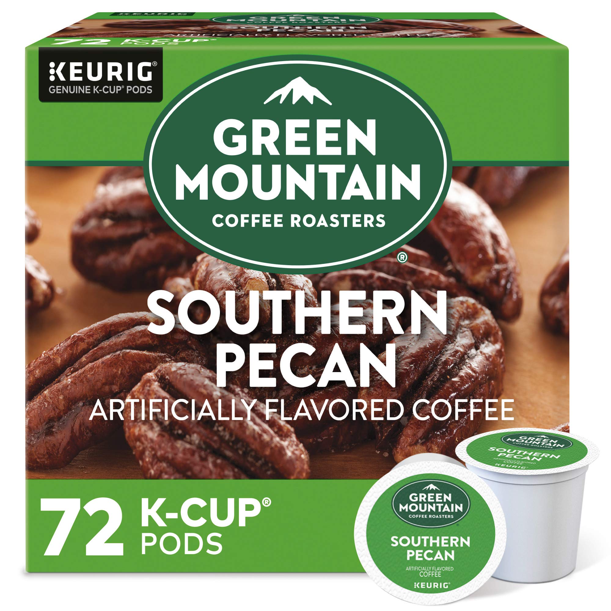 Green Mountain Coffee Roasters Caramel Vanilla Cream Keurig Single-Serve K-Cup pods, Light Roast Coffee, 72 Count