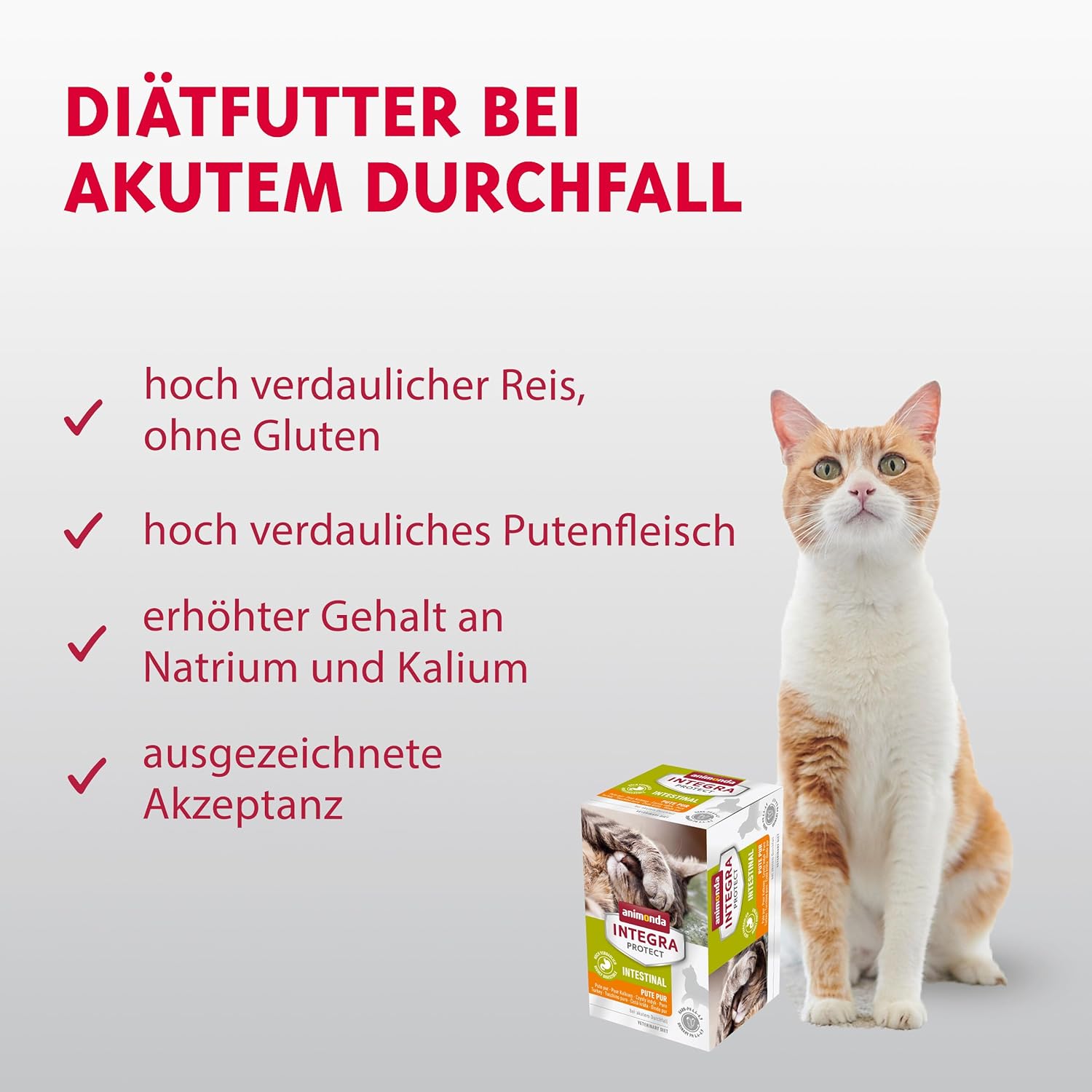 animonda INTEGRA PROTECT Sensitive Huhn Pur (16 x 100 g), Katzen Diätfutter bei Futtermittelallergie, sensitives Katzenfutter für allergische Katzen, Katzennassfutter ohne Getreide
