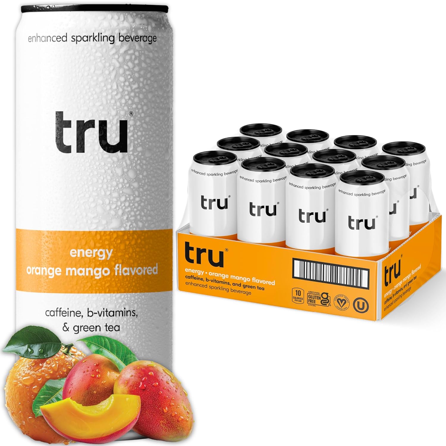 Tru Dream Seltzer, Cherry Berry, Sparkling Water with Chamomile, GABA, Magnesium & Tart Cherry Juice, Sweetened with Monk Fruit & Stevia, Gluten Free, Vegan, Caffeine Free, 12 FL OZ Cans, 12 Pack