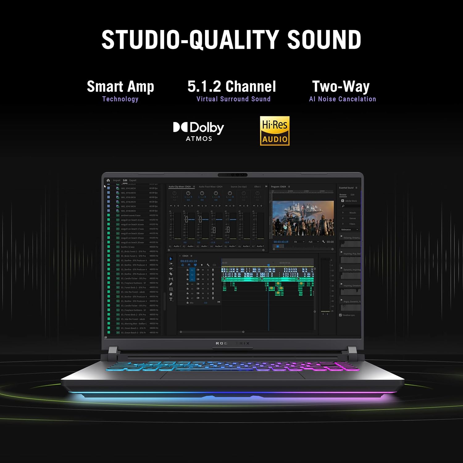 ASUS ROG Strix G16 (2025) Gaming Laptop, 16” FHD+ 16:10 165Hz/3ms, NVIDIA® GeForce RTX™ 5060, Intel® Core™ i7 Processor 14650HX, 16GB DDR5, 1TB Gen 4 SSD, Wi-Fi 7, Windows 11 Home, G615JMR-AS74