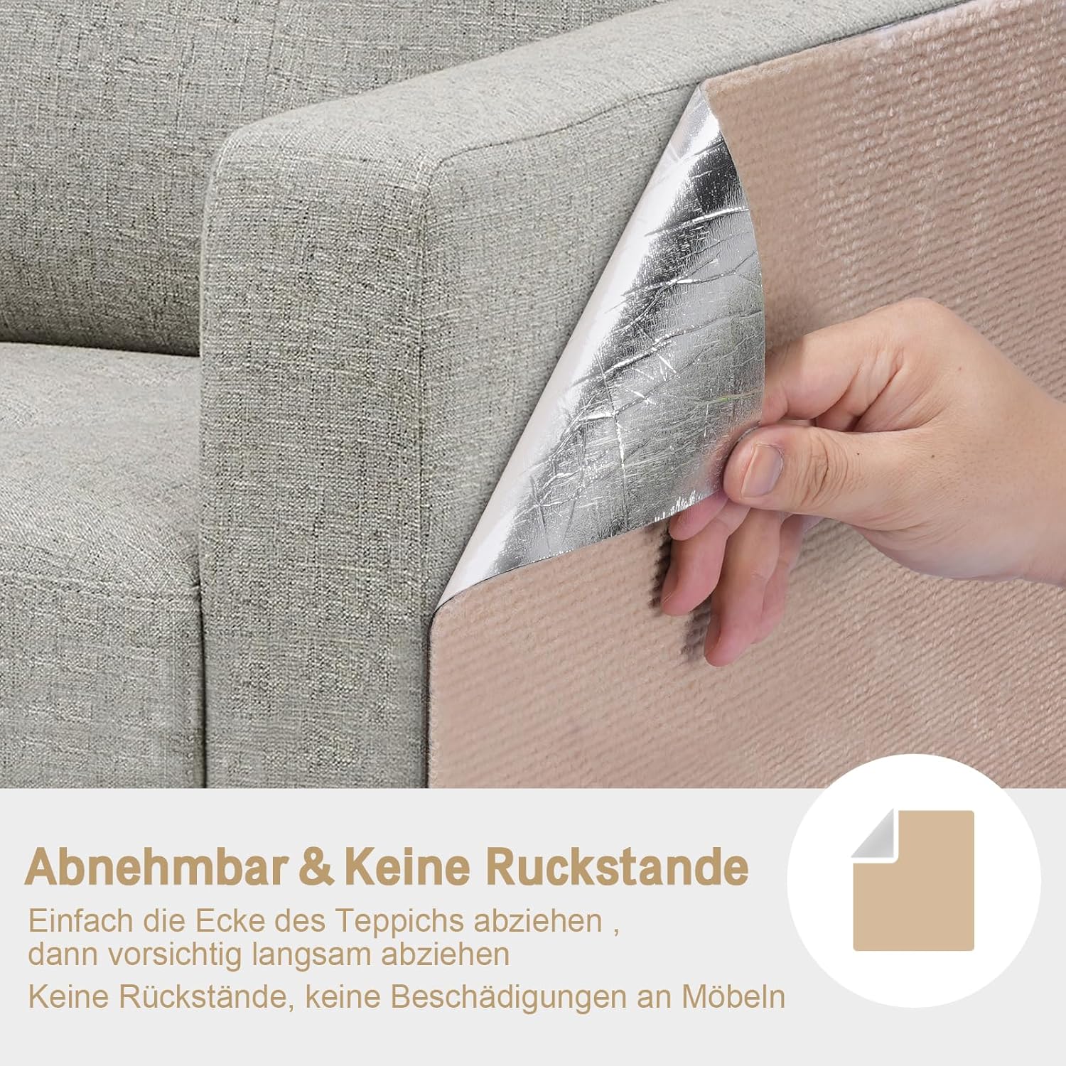 Selbstklebende Kratzschutzmatte für Sofa & Wand, 40x200 cm kratzschutz Sofa Katze - Trimmbarer Schutz gegen Katzenkratzer Couch Schutz von DIY Krallen Katzenteppich