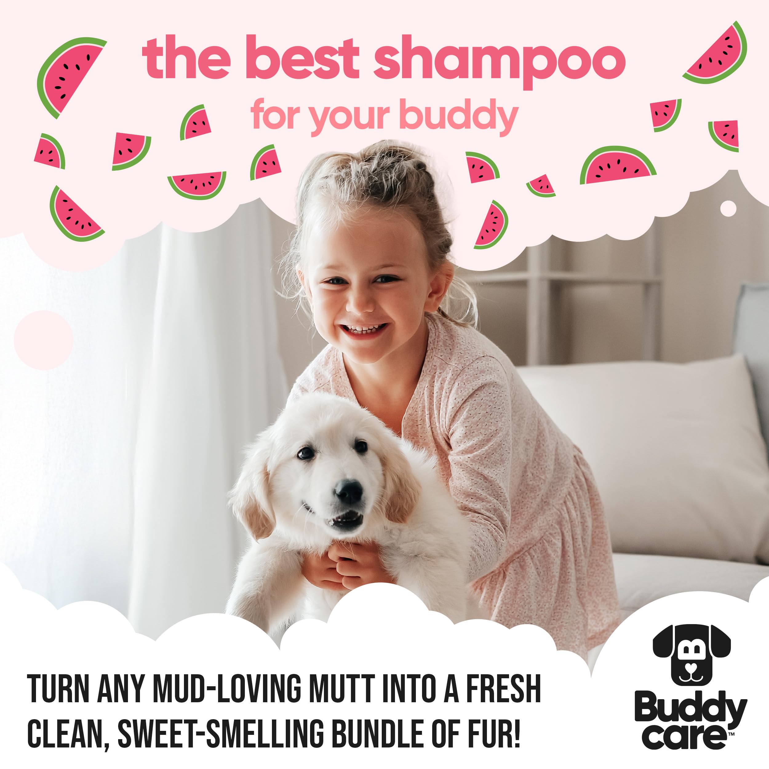 2in1 Hundeshampoo und Conditioner von Buddycare (500ml) - Praktisches Hundeshampoo langhaar und welpen Shampoo Mit Aloe Vera und Pro-Vitamin B5 Rückfettendes Shampoo Für Alle Hunderassen