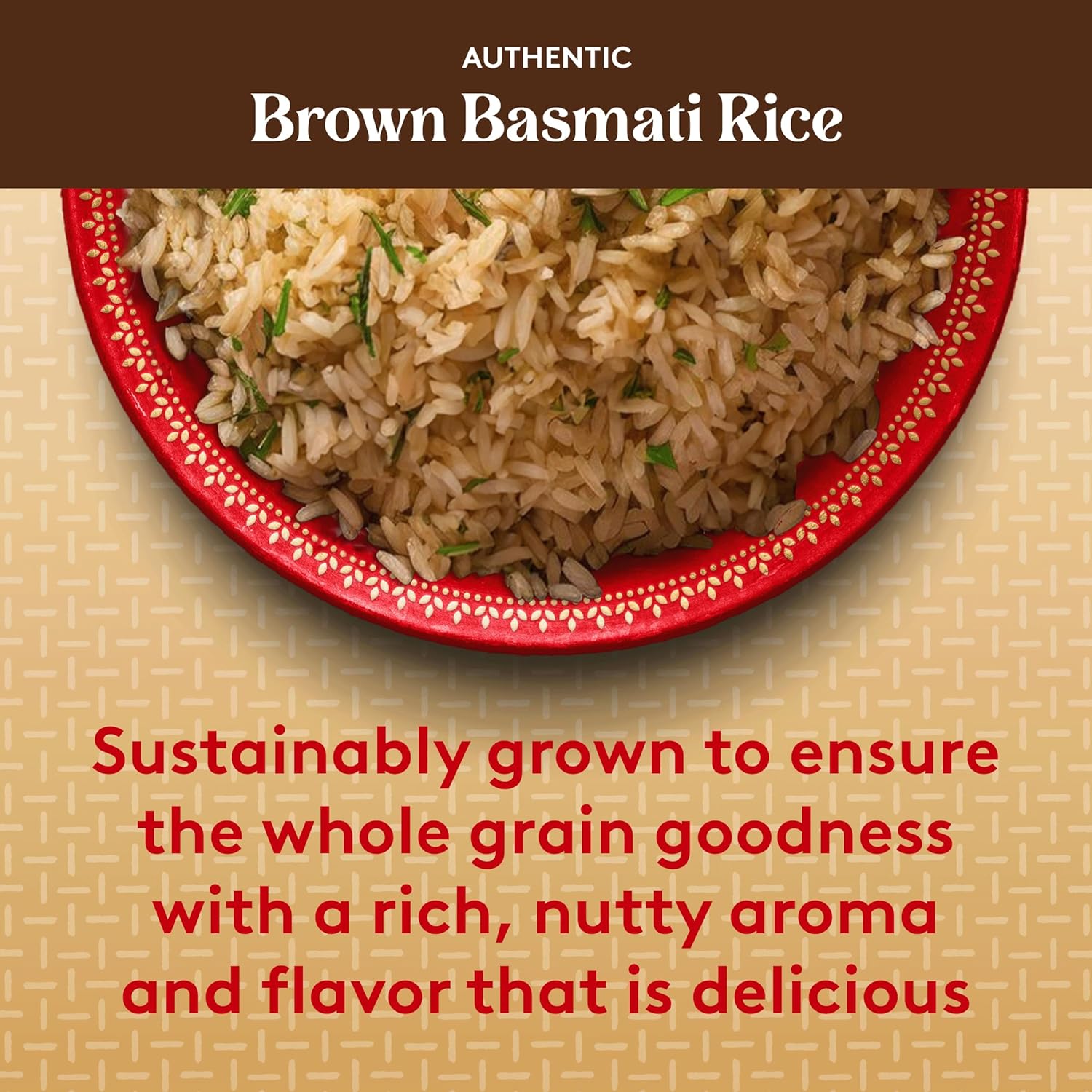 Royal - Authentic Basmati Brown Rice Whole Grain, Naturally Gluten Free and Vegan - 10 Pounds