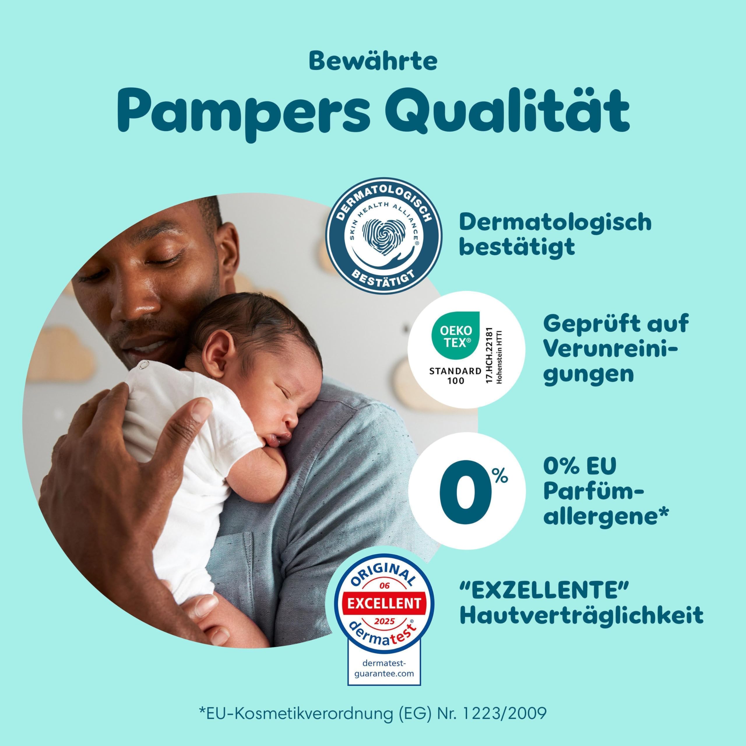 Pampers Premium Protection Größe 4, 186 Windeln, 9kg-14kg, unser Nr. 1 Haut- und Auslaufschutz