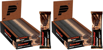 Powerbar - Protein Plus - Low Sugar - Chocolate-Brownie - 30x35g - Riegel mit nur 107 Kcal - Fitnessriegel mit Ballaststoffen