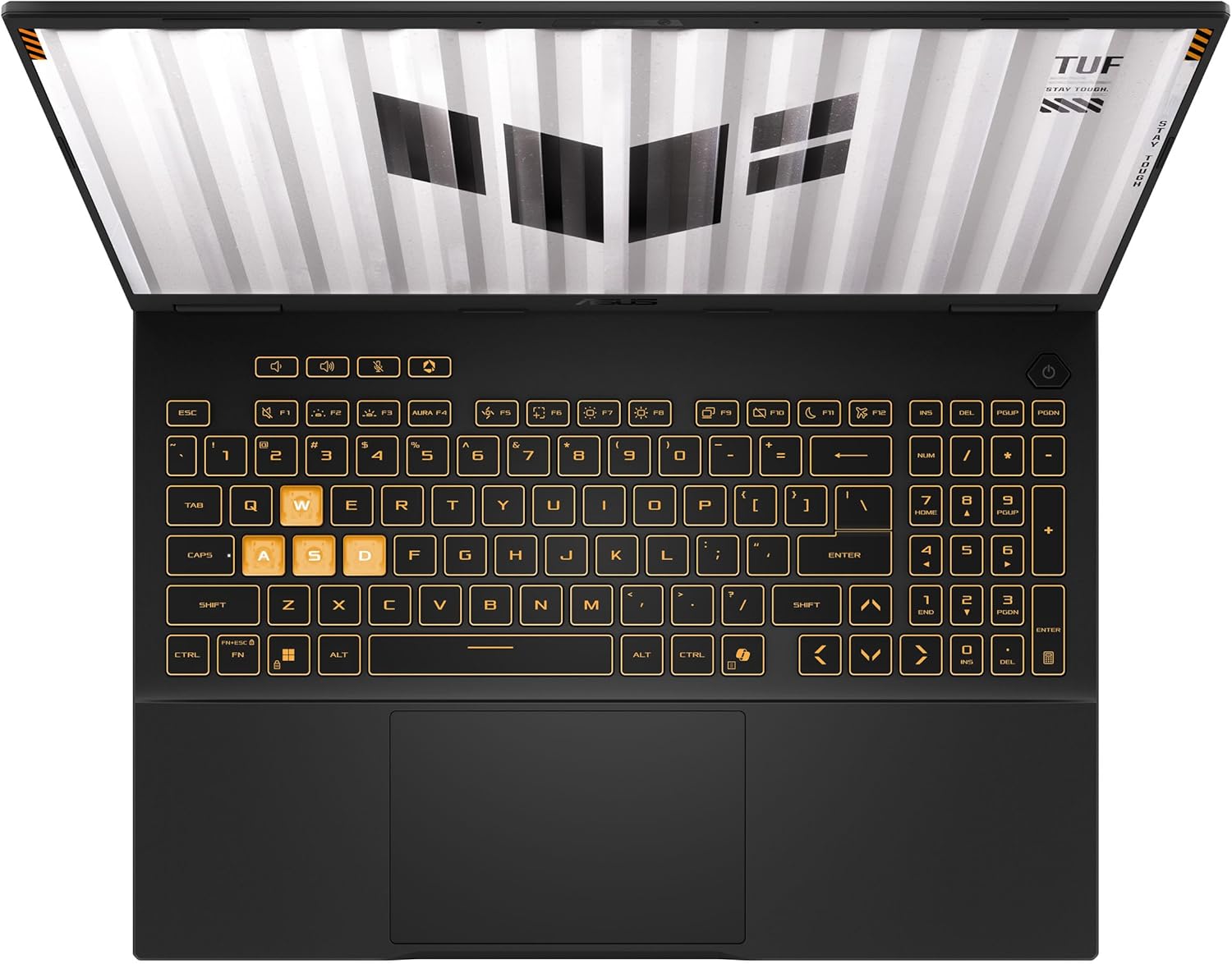 ASUS TUF Gaming F16 (2025) Gaming Laptop, 16” FHD+ 165Hz 16:10 Display, Intel® Core™ i5 Processor 13450HX, NVIDIA® GeForce RTX™ 5050, 16GB DDR5, 512GB PCIe Gen4 SSD, Wi-Fi 6E, Win 11 Home
