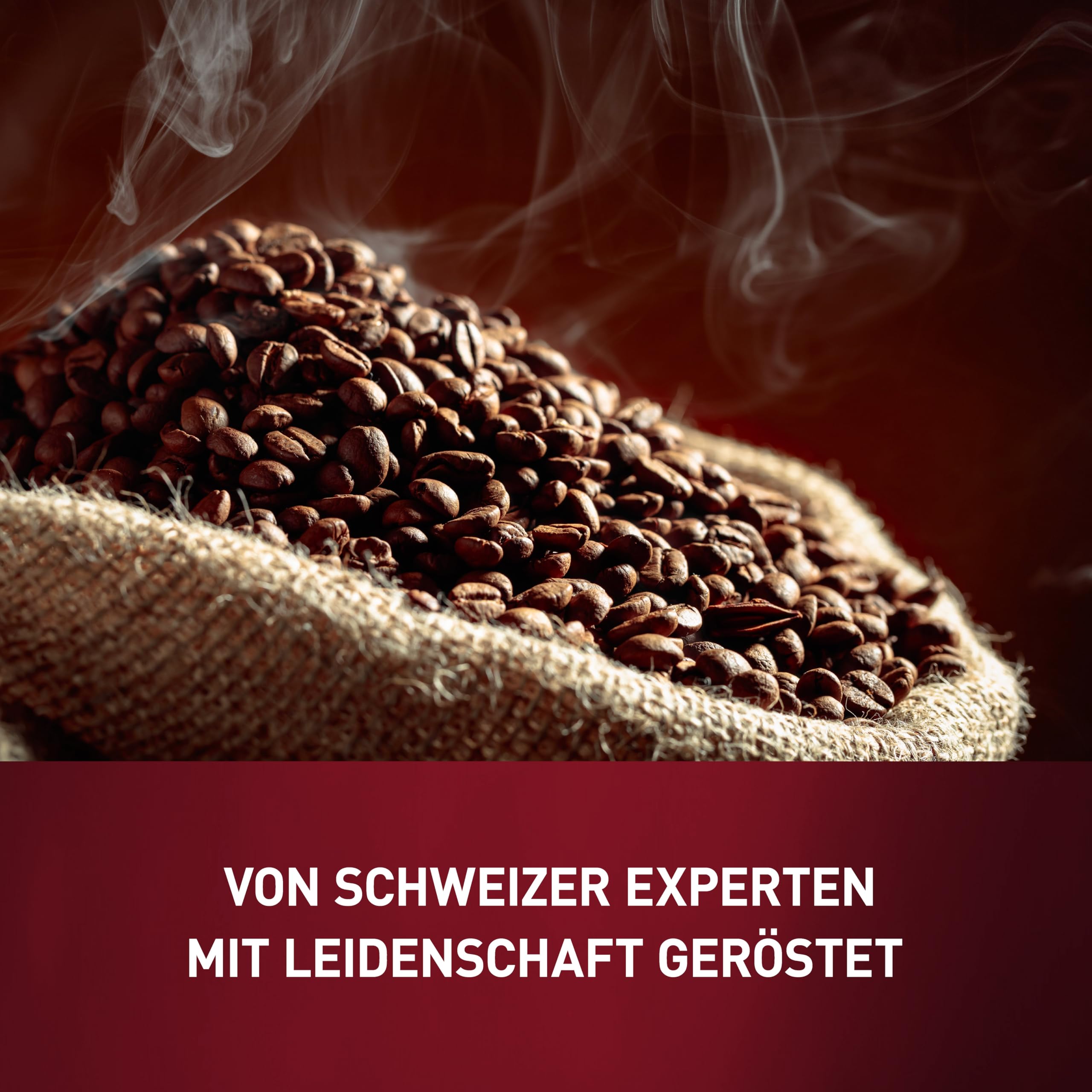 Schwiizer Schüümli Espresso, 100% Arabica Kaffeebohnen, kräftig-intensiv, ideal für Vollautomaten, Stärke 4/5, mittlere Röstung, Rainforest Alliance, 1kg
