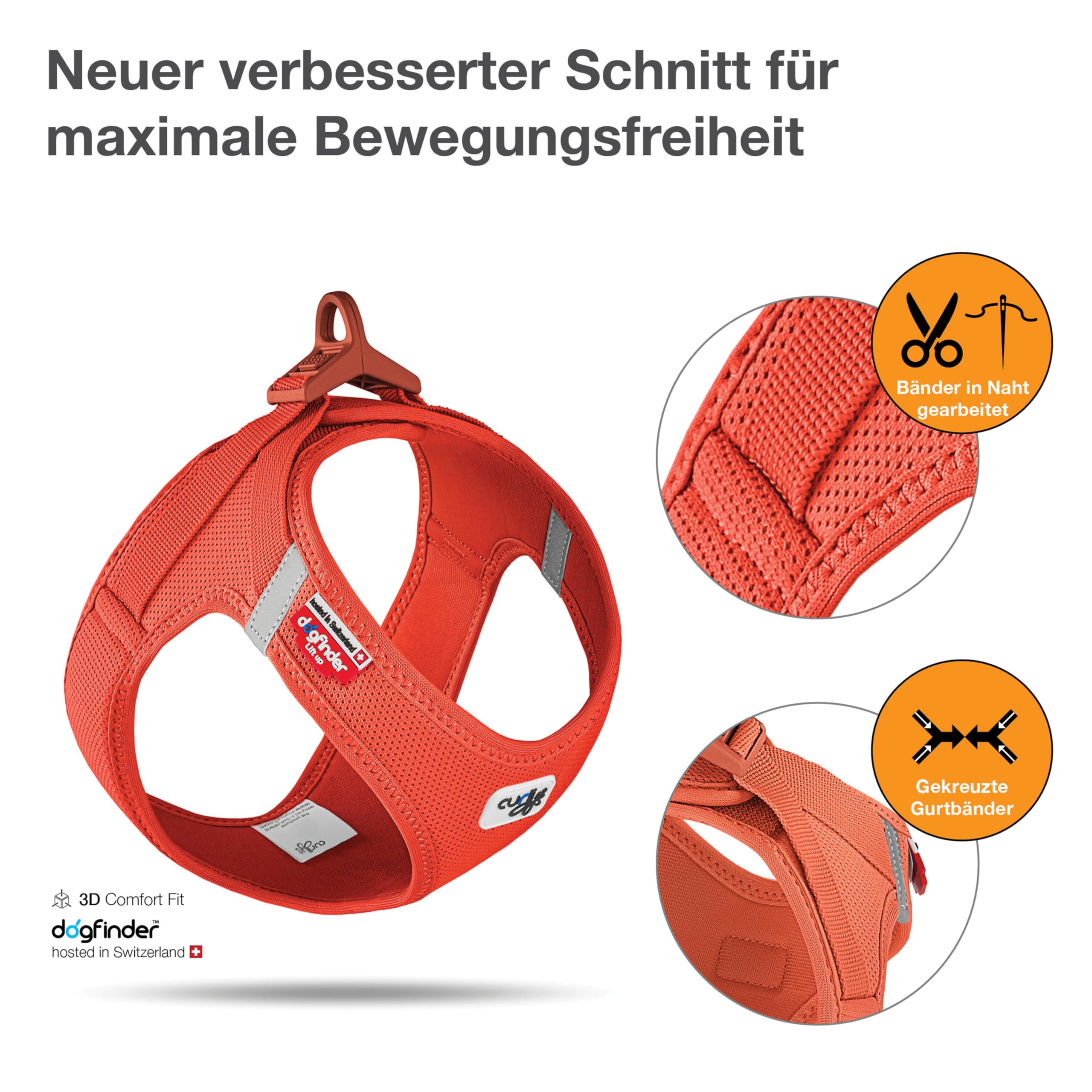 Vest Harness curli Clasp Air-Mesh Black S
