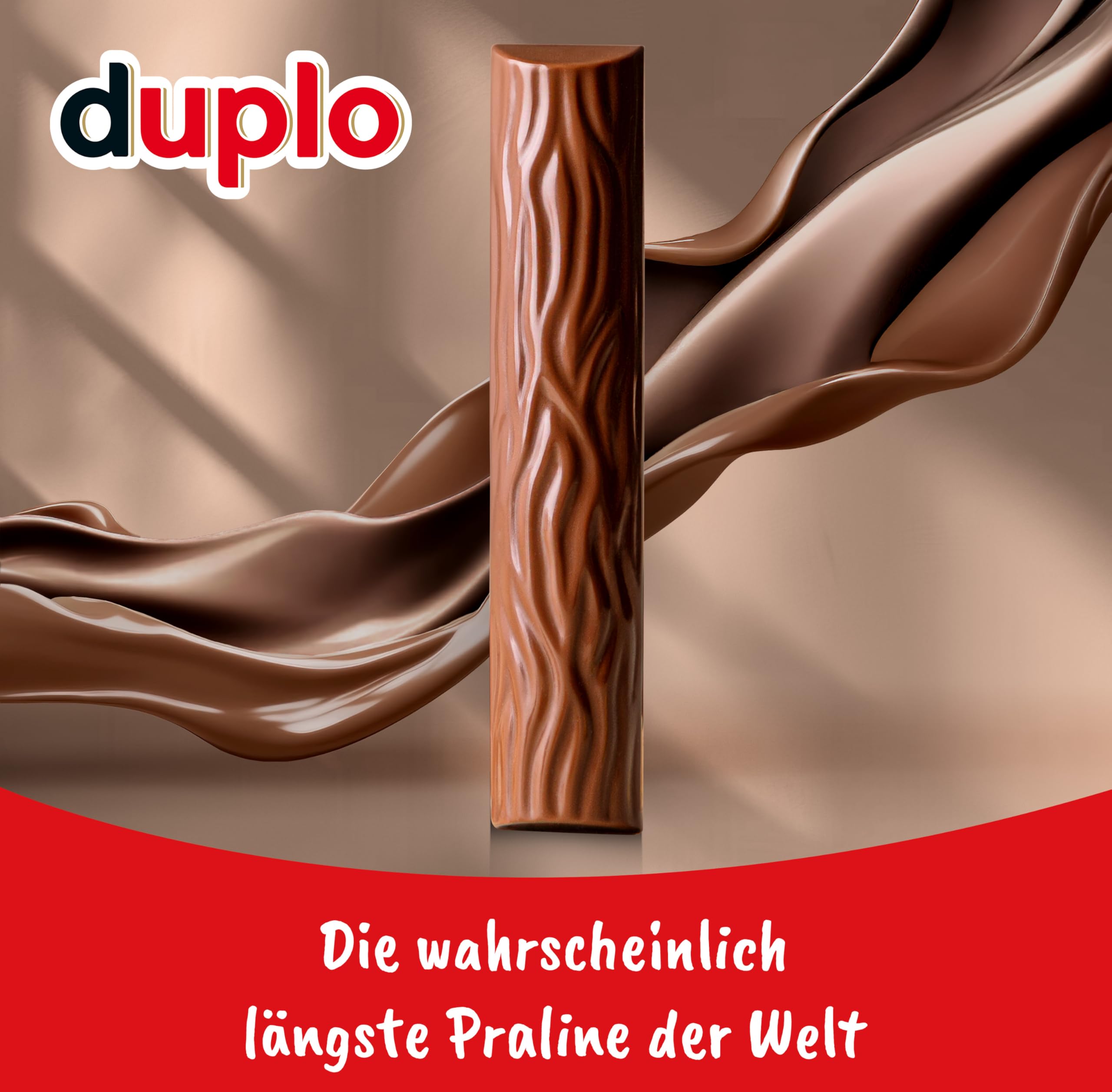 Duplo – Schokoriegel mit feiner Nugatcreme, knuspriger Waffel & zarter Vollmilchschokolade – Schmeckt knusperleicht – 1 Packung mit 10 Einzelriegeln (10 x 18,2 g)