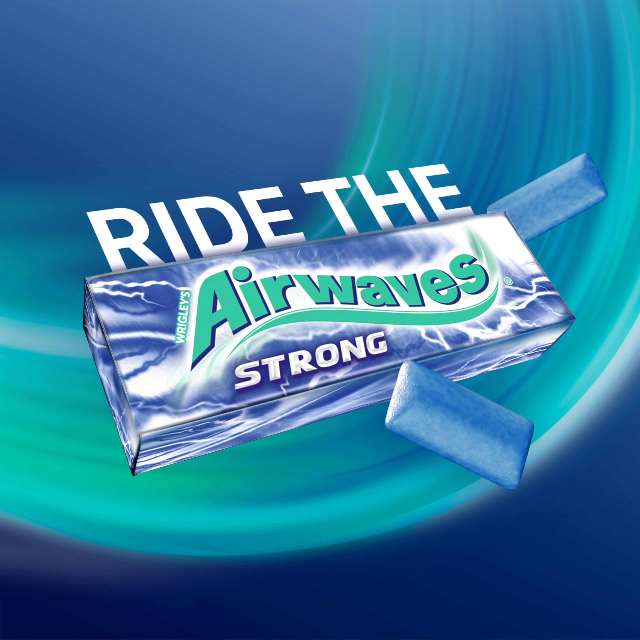 Airwaves Kaugummi Zuckerfrei, Strong, 30 x 10 Dragees, Großpackung Chewing Gum, Mit Natürlichem Menthol, Kaugummi ohne Zucker mit Minz Frische (300 Dragees)