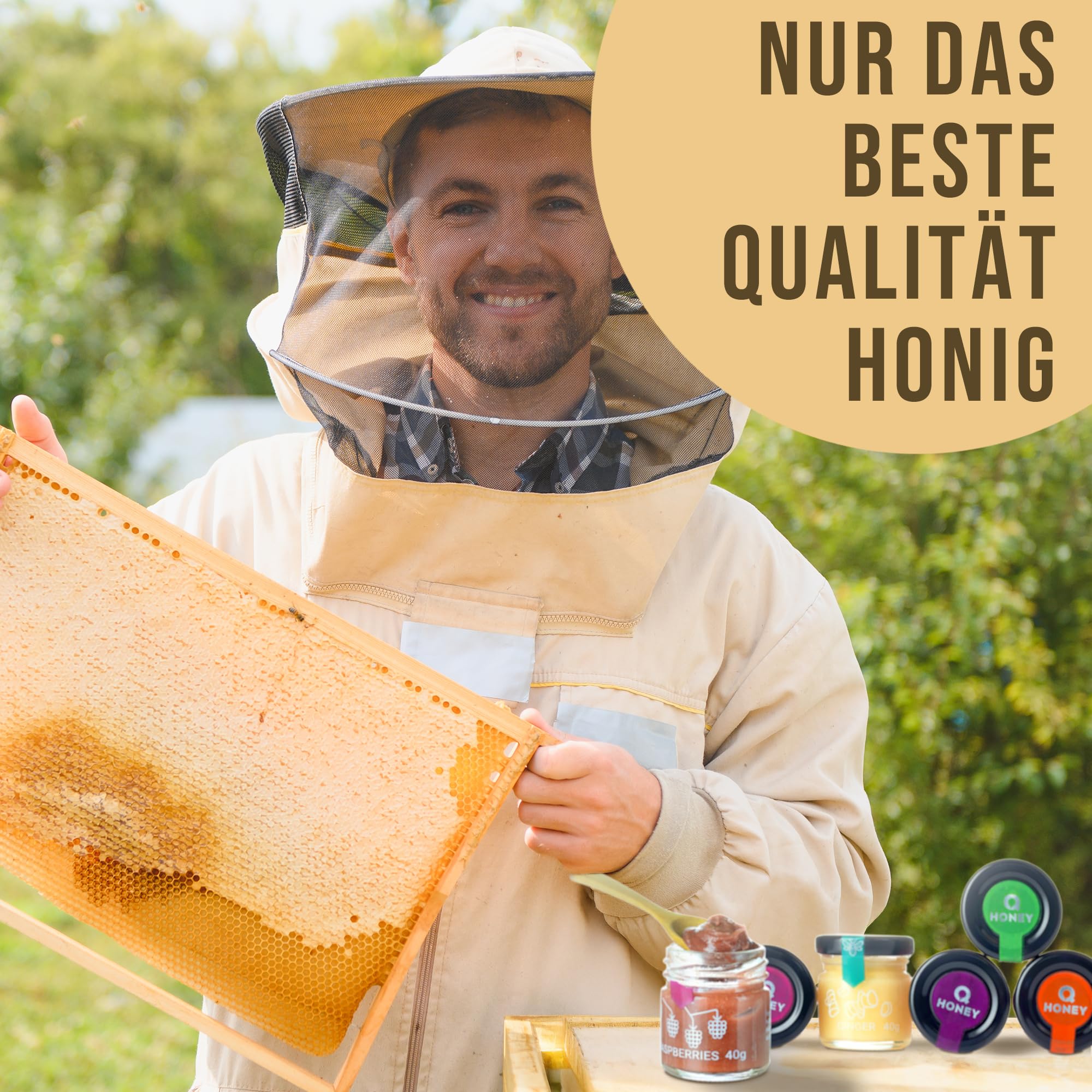 Q Honey – Wildblütenhonig vom Imker, NMR-geprüft, geprüfte Qualität & international anerkannt 2025, 1 kg