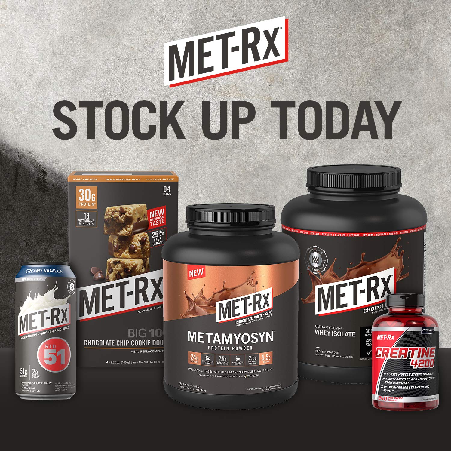 MET-Rx Big 100 Protein Bar, Meal Replacement Bar, 32G Protein, Super Cookie Crunch, 9 Bars (Pack of 1)