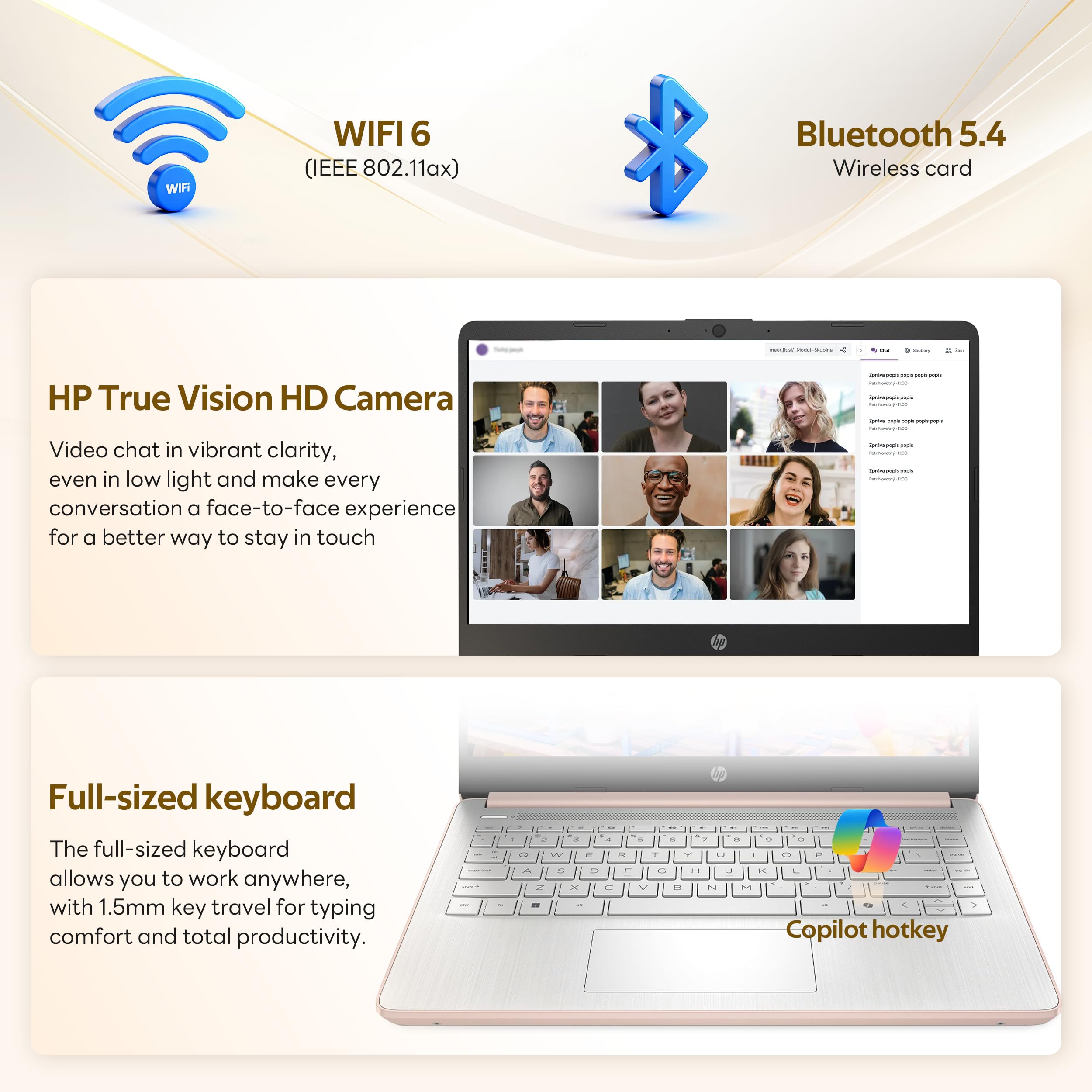 HP Stream 14" HD BrightView Laptop, Intel Celeron N4120, 16GB RAM, 288GB Storage (128GB UFS + 160GB Docking Station Set), Intel UHD Graphics, 720p Webcam, Wi-Fi, 1 Year Office 365, Win 11S, Silver