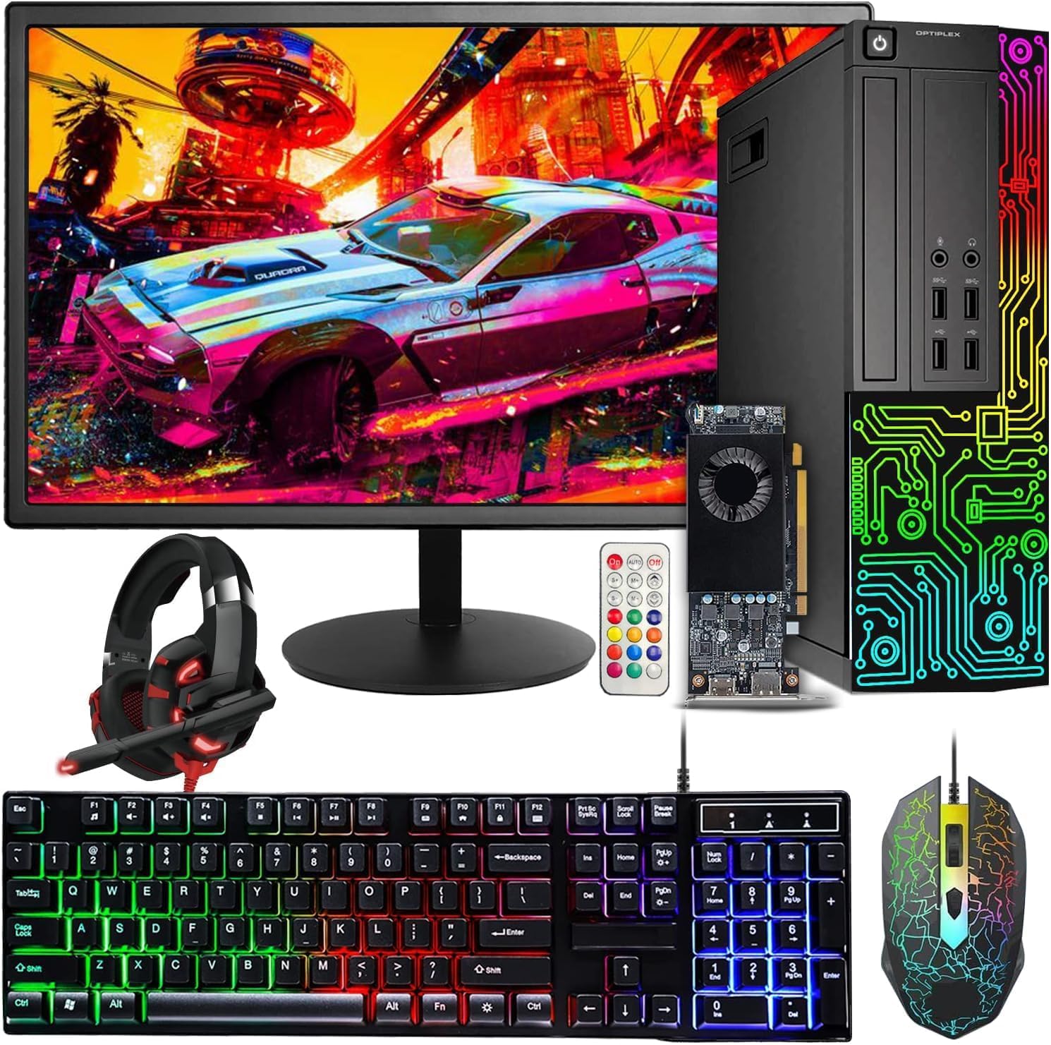 Dell Optiplex 7050 SFF Desktop PC Intel i7-7700 4-Cores 3.60GHz 32GB DDR4 1TB SSD WiFi BT HDMI Duel Monitor Support Windows 11 Pro Excellent Condition(Renewed)