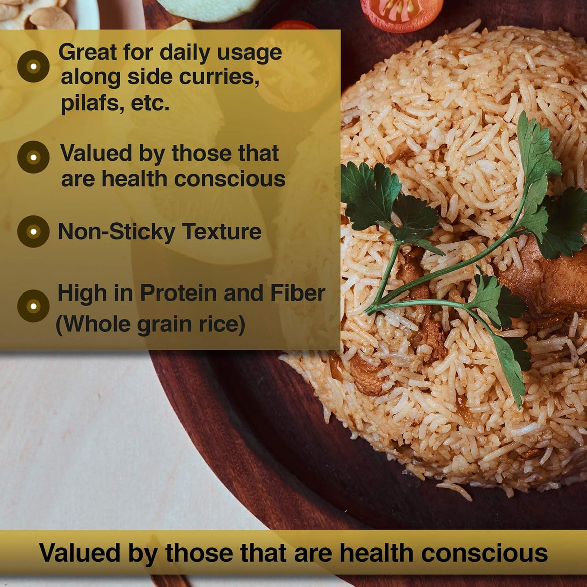 TAJ Gourmet Brown Basmati Rice, Naturally Aged, 10-Pounds