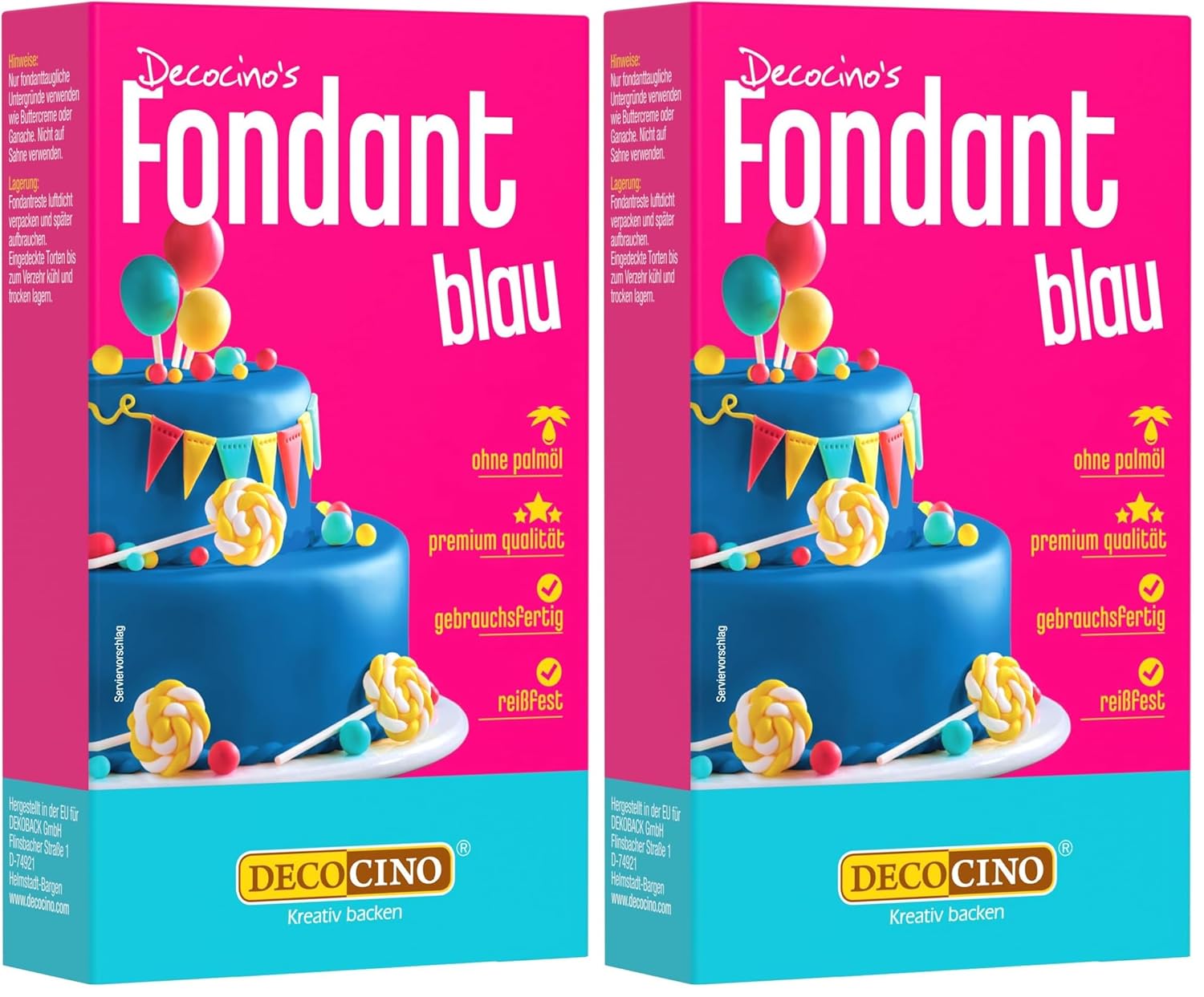 Decocino Fondant, Weiss, 250 g (1er Pack)