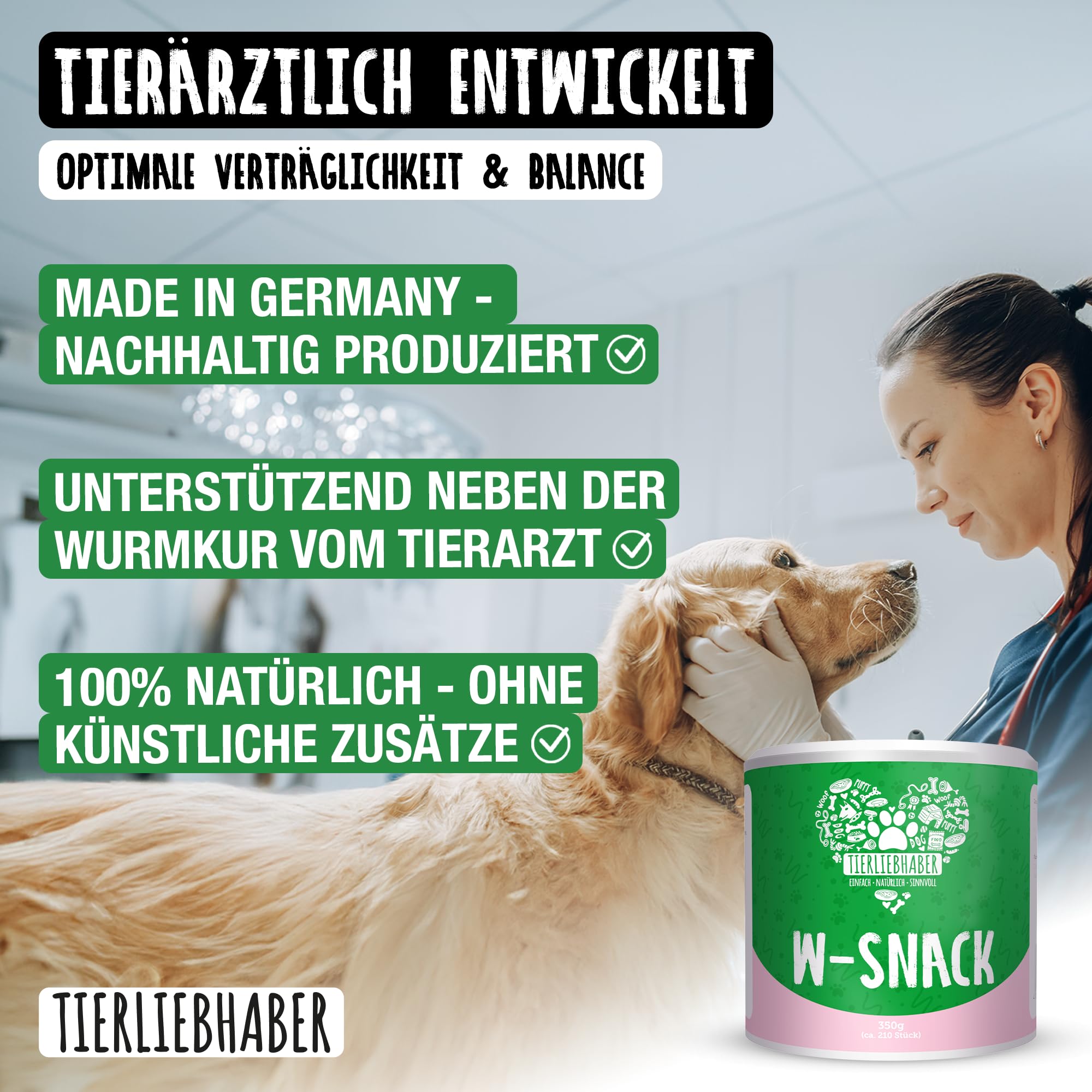 TIERLIEBHABER – Gras- & Kotfresser Drops bei Sodbrennen Hund mit Ulmenrinde für Hunde – Tierärztlich entwickelt – Hund Sodbrennen Drops angereichert mit Moor und Fenchel – 350 g mit ca. 160 Drops